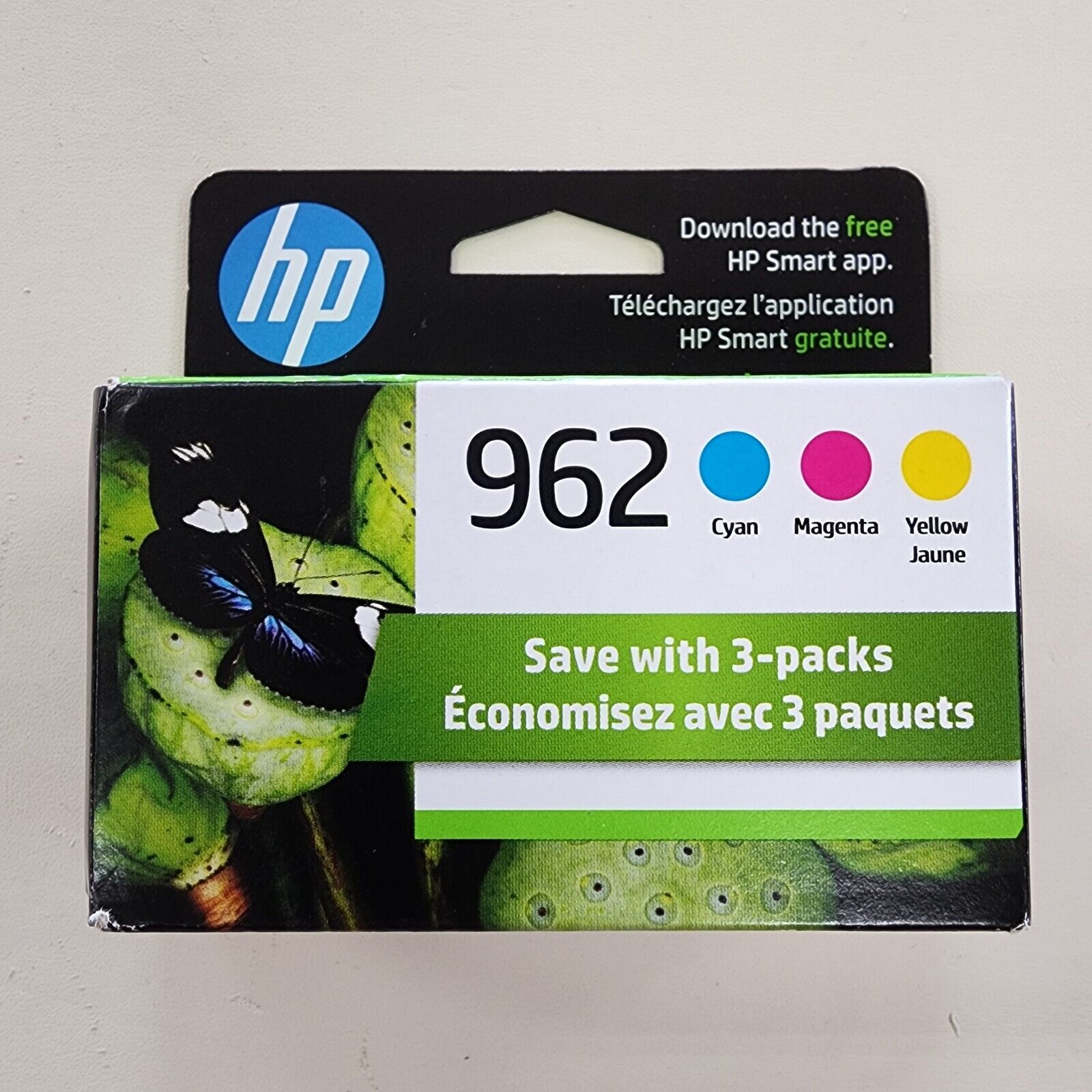 Genuine HP 962 Cyan Magenta Yellow 3-pack Ink Cartridges - EXP 01/2026
