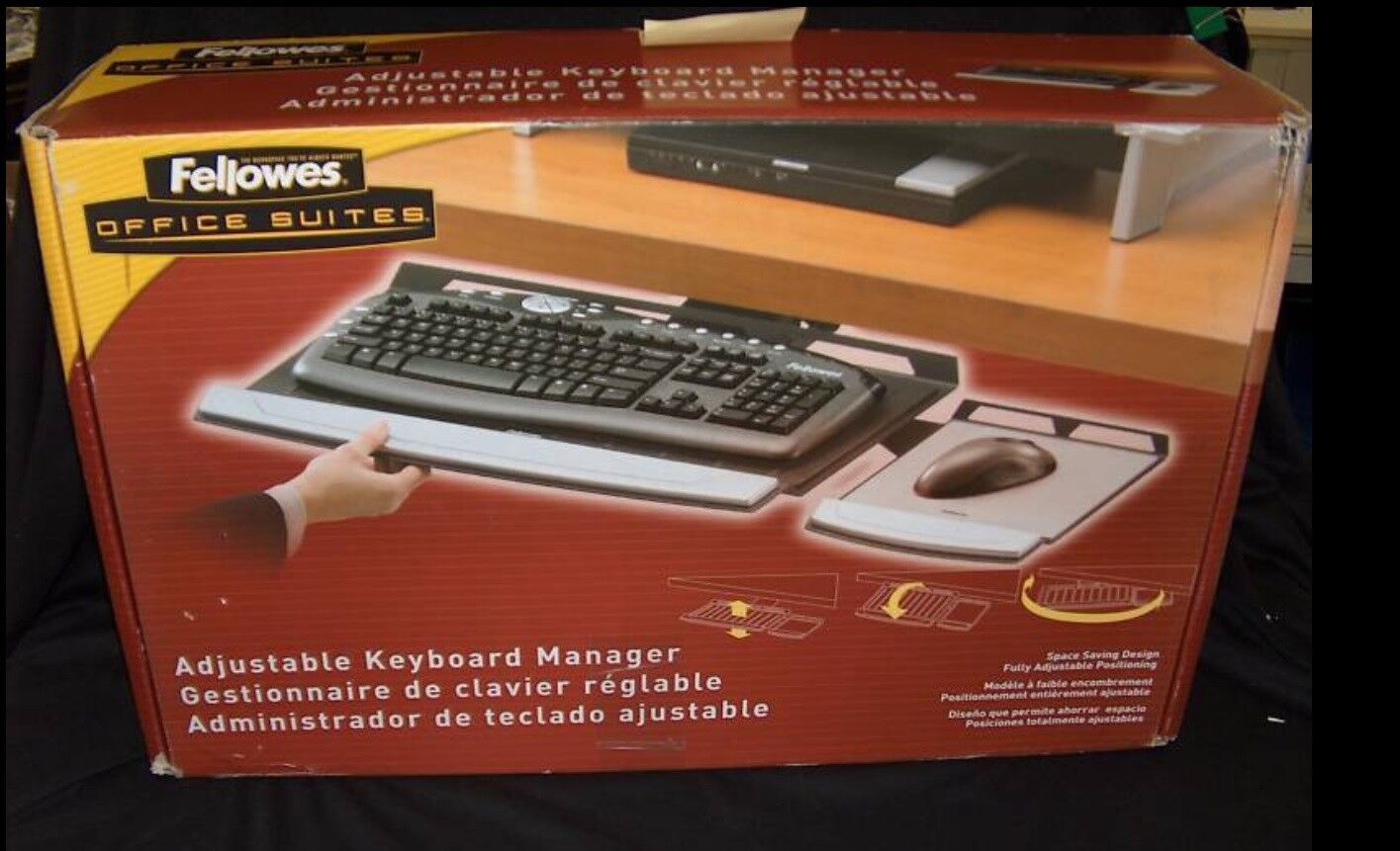 Fellowes CRC80313 Office Suites Adjustable Keyboard Manager Drawer