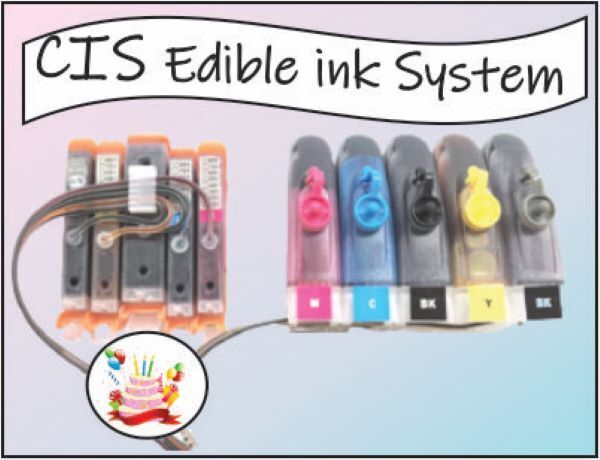 CIS With Edible Ink For Canon PIXMA  TR7520, TR8520, TR8620 Printers