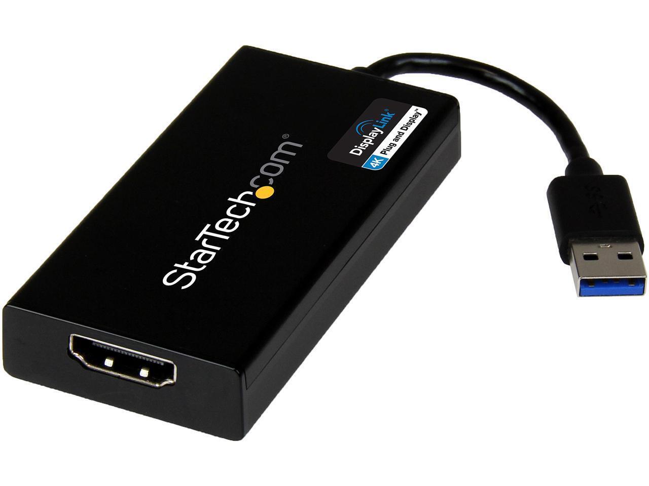 StarTech.com USB32HD4K USB 3.0 to HDMI Display Adapter 4K Ultra HD, DisplayLink