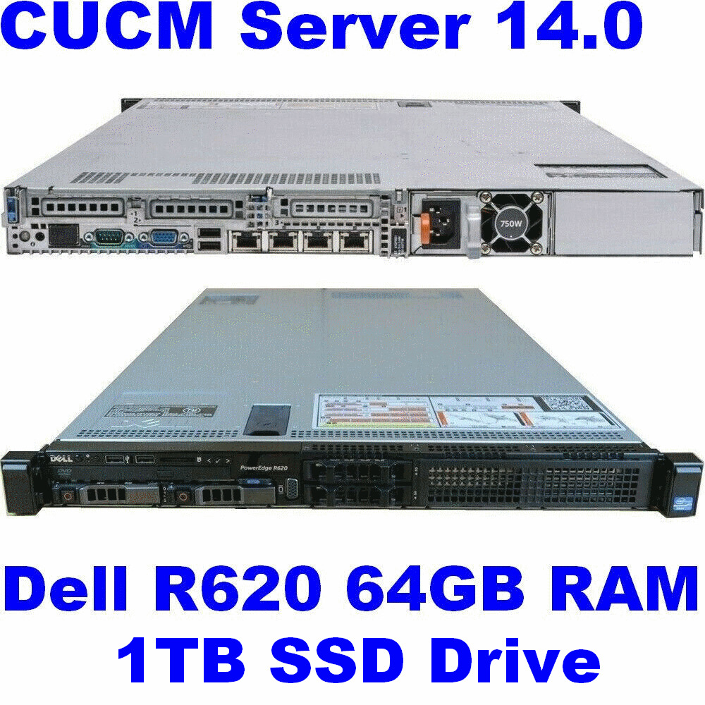 Cisco CCNA CCNP Voice Collaboration Lab CUCM 14 Dell R620 Server 64G RAM 1TB SSD
