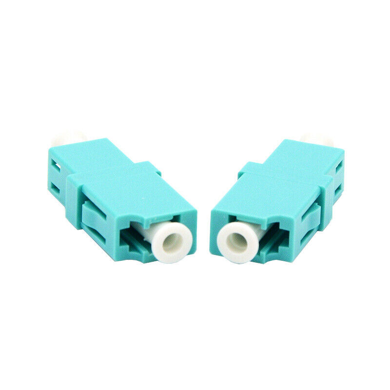 100pc LC UPC-LC UPC Simplex Multimode OM3 Fiber Optic Adapter Coupler Flangeless
