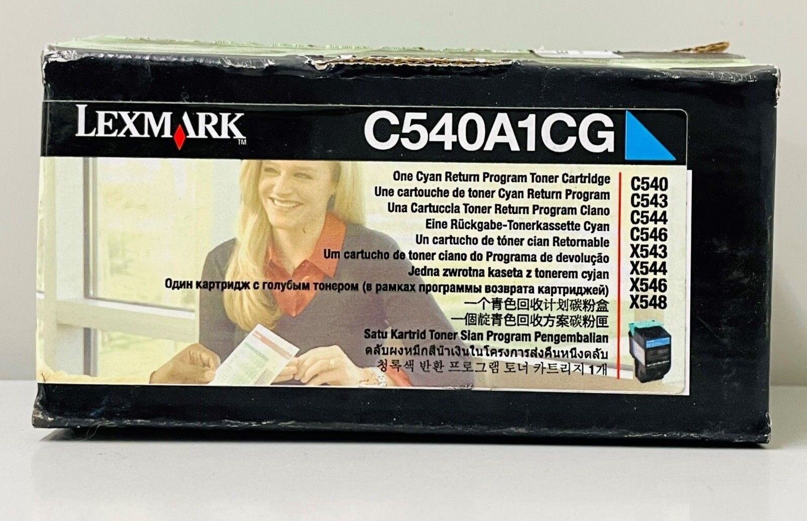 Cyan Genuine Lexmark C540A1CG Toner Cartridge Box C540 C543 X543**