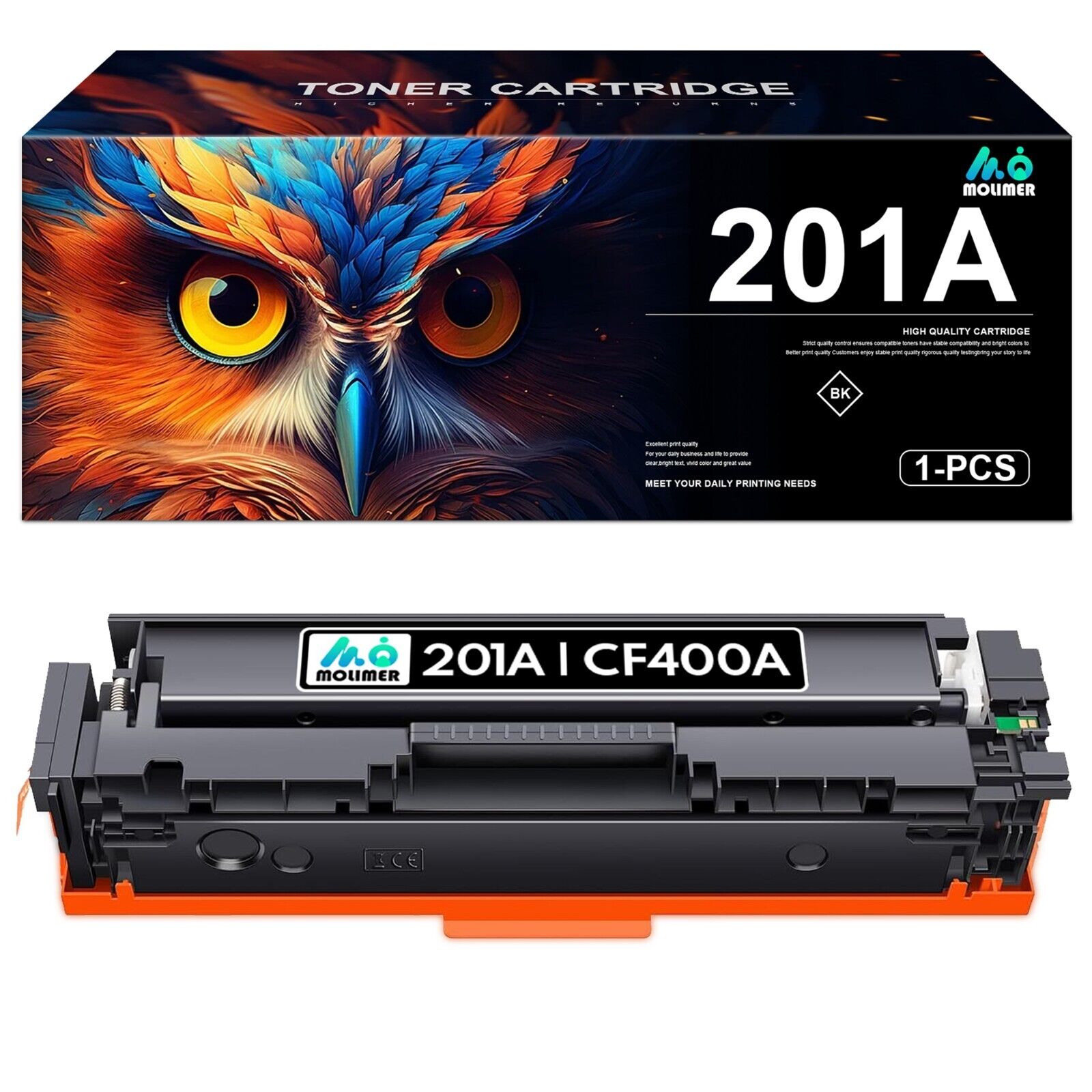 201A | CF400A Toner Cartridge High Yield Replacement for HP 1012 M1005 M1319f