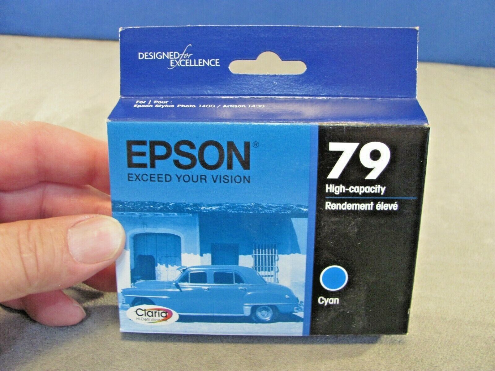 New Original Box Genuine Epson 79 Cyan Ink Cartridge in sealed packaging 37 