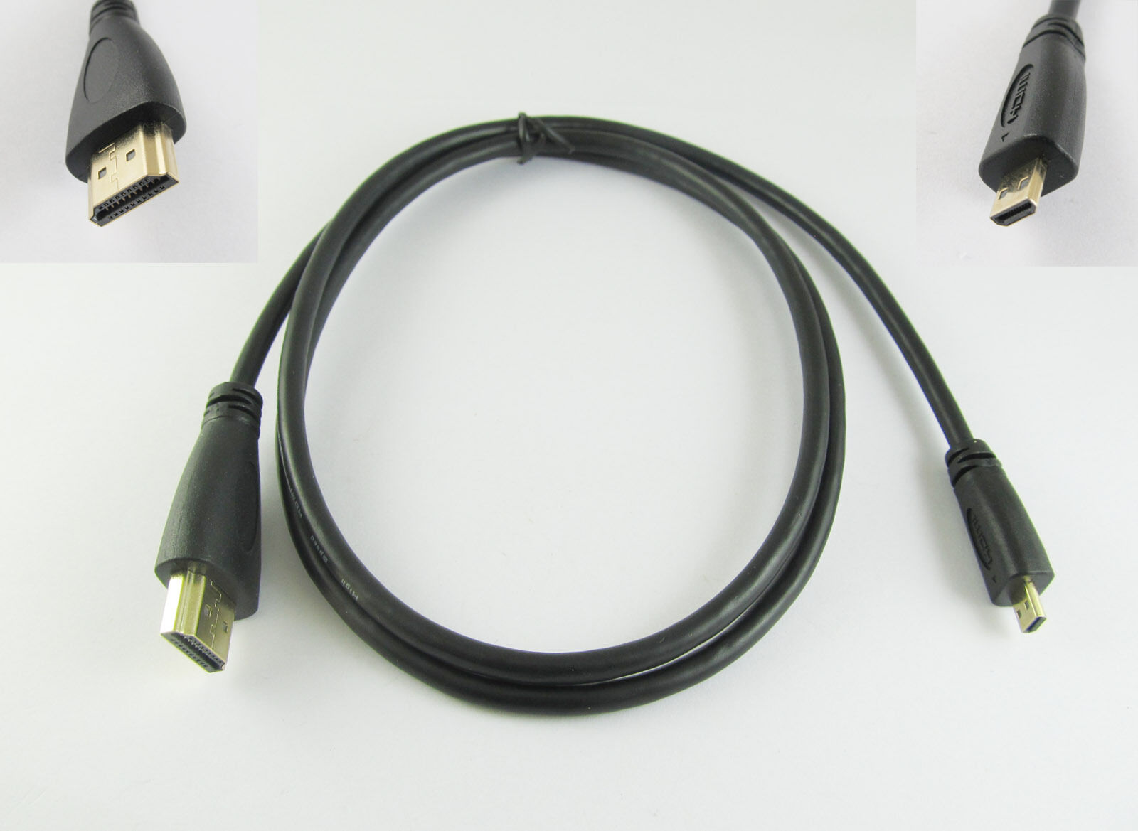 1m Micro HDMI to HDMI Male Adapter Converter Cable Motorola XOOM RAZR EVO HTC 4G
