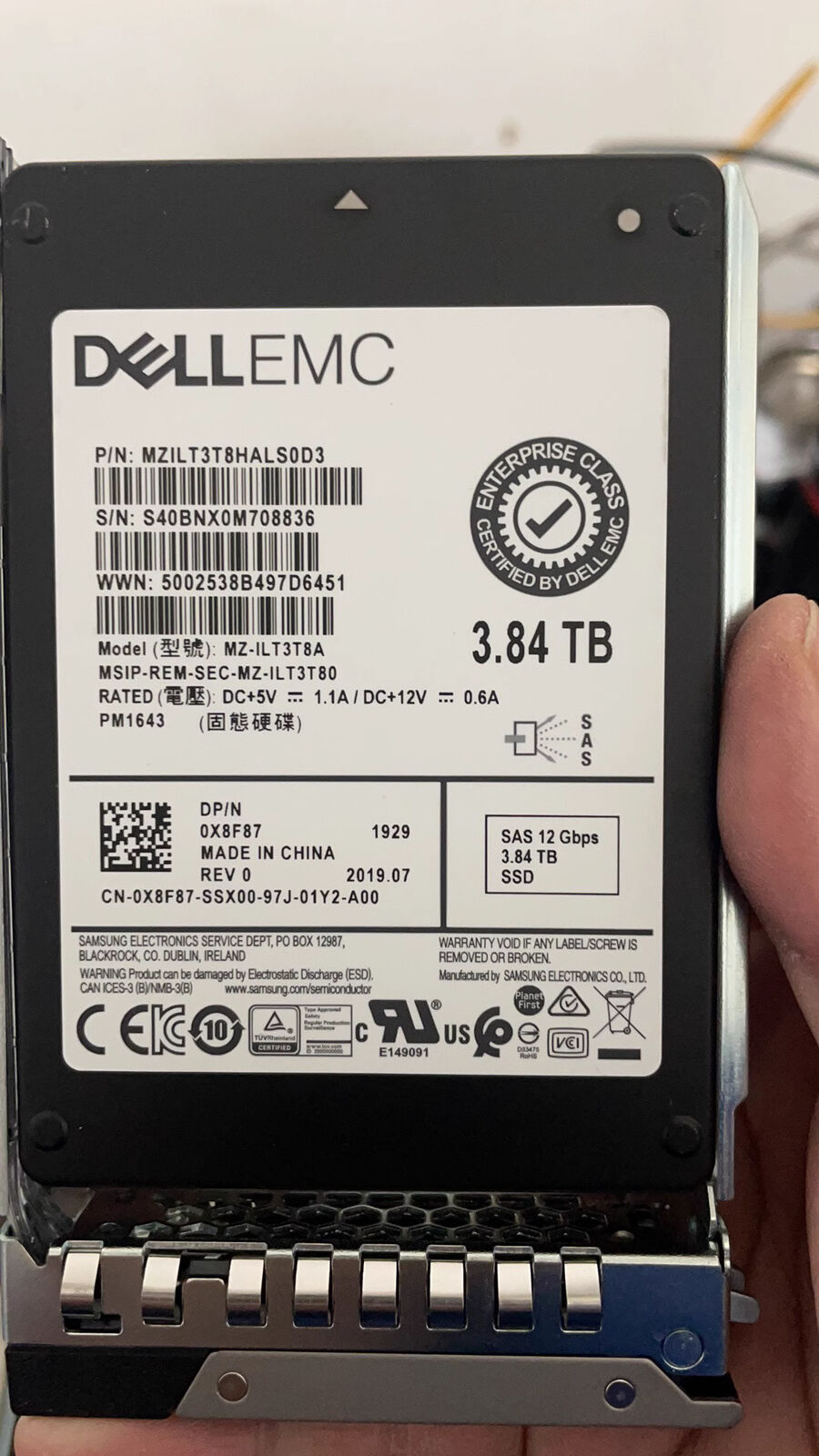 Dell 14/15G 3.84TB 2.5
