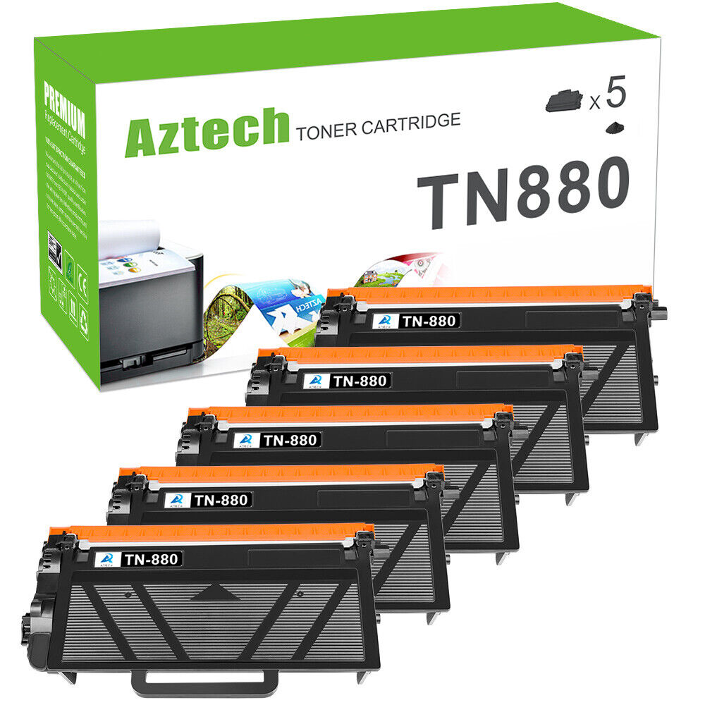 1-5 Pack Compatible with Brother TN880 Toner HL-L6200DW L6250DW MFC-L6700DW