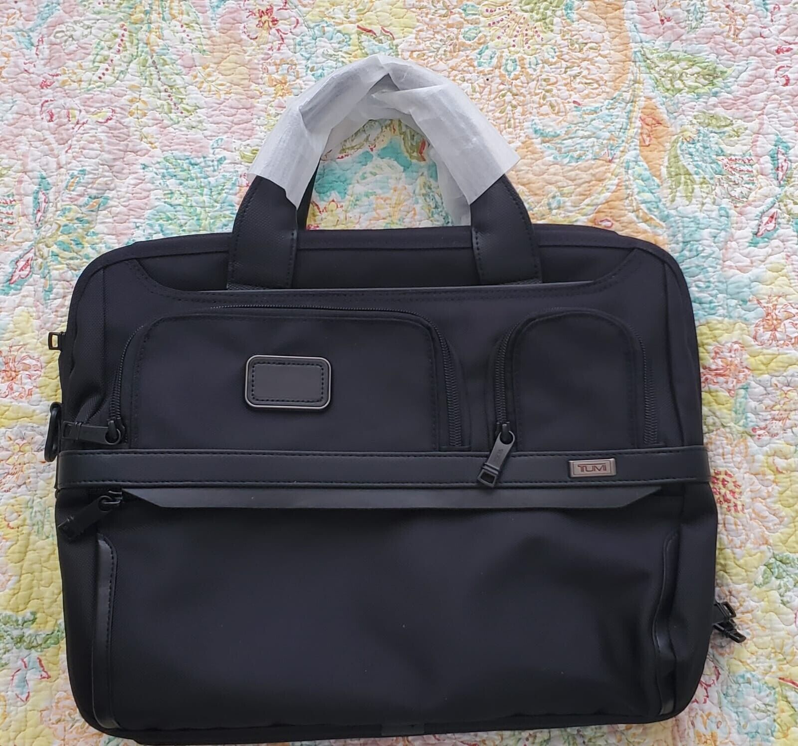 Tumi Alpha 3 Laptop bag Brief Black expandable organizer unwanted gift on sale