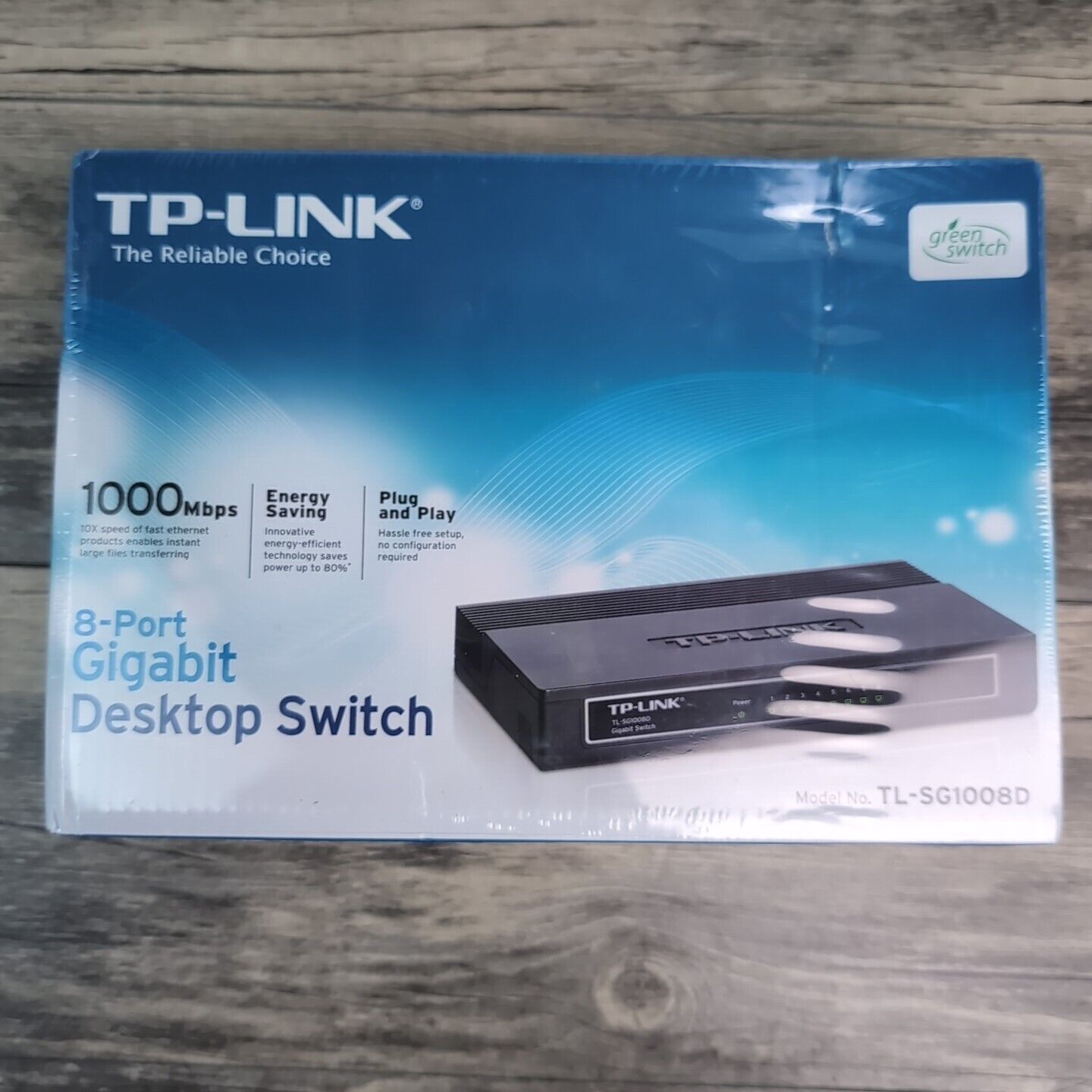 TP-Link TL-SG1008D 8-Port Gigabit Desktop Switch Full Duplex Auto MDI/MDIX NEW
