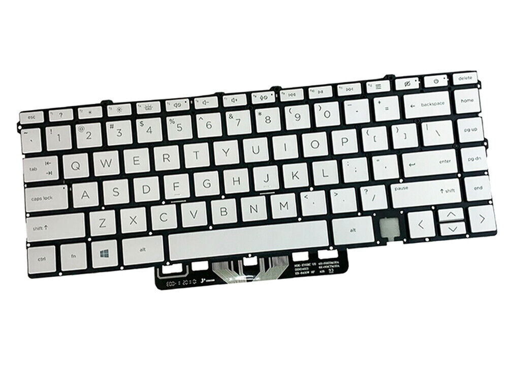 New HP ENVY 13-ba1063cl 13-ba0025od 13-ba0045cl Laptop Backlit Keyboard Silver