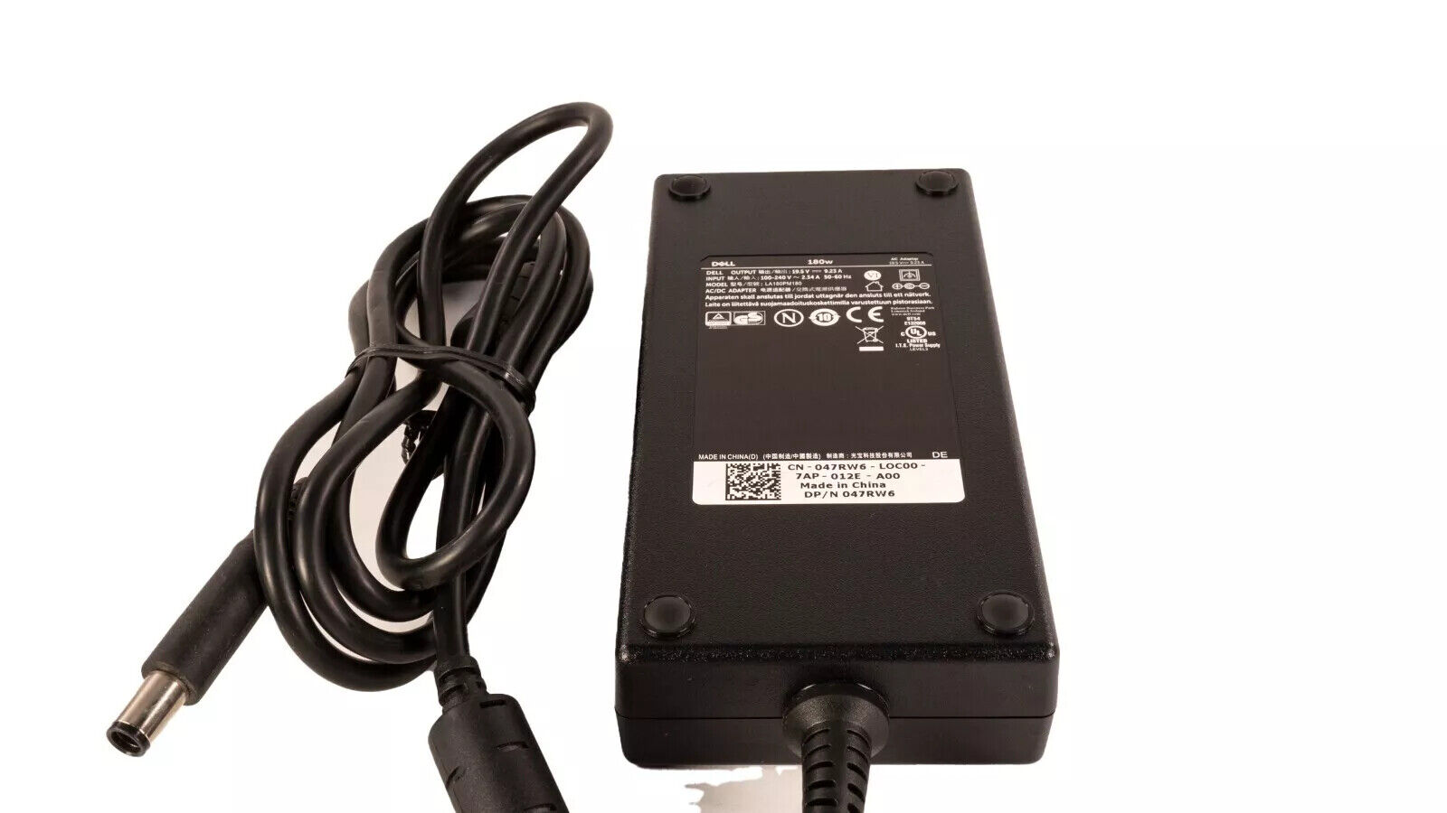 DELL 180W 19.5V, 9.23A Charger LA180PM180 AC power Adapter Charger DP/N 047RW6