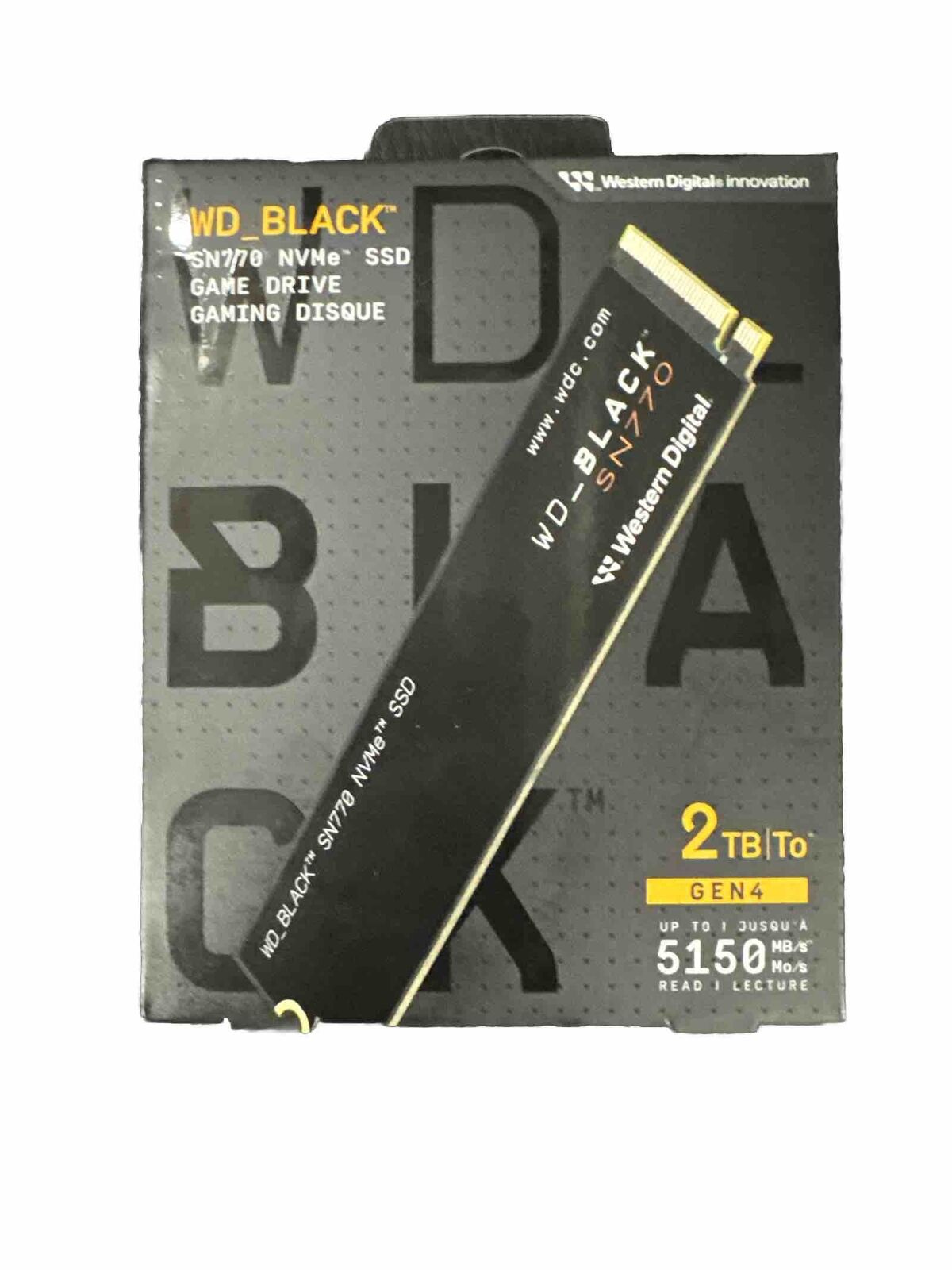 WD_BLACK 2TB SN770 NVMe Internal Gaming SSD Solid State Drives. New In Box