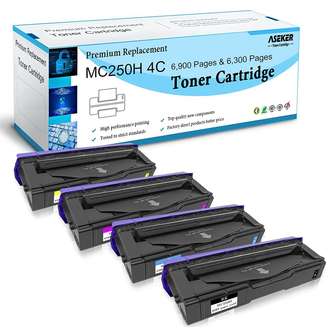 Compatible M C250H Toner Cartridge for Ricoh M C250 C250FW C250FWB P C300 C30...