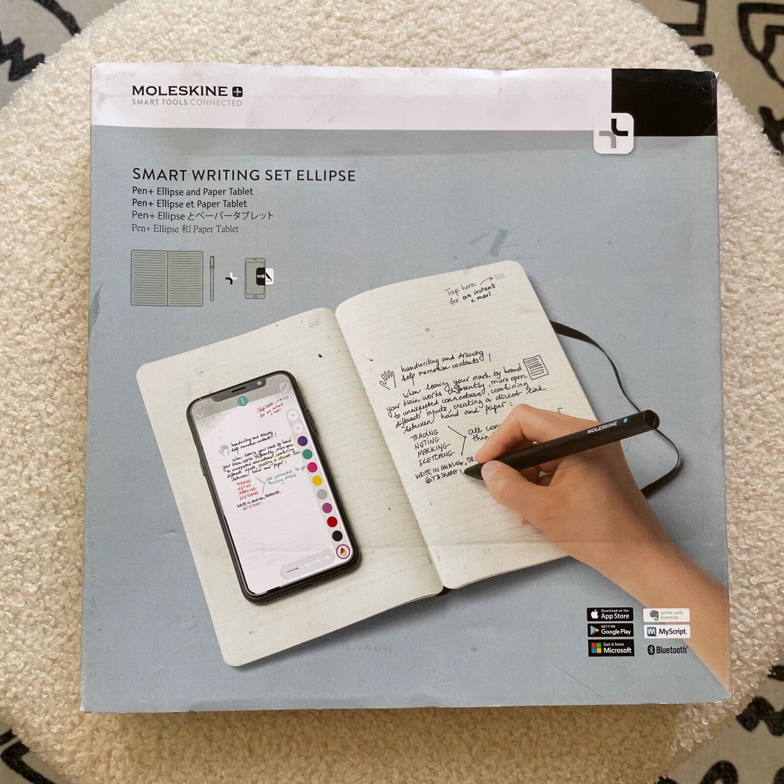 NEW Moleskine Smart Writing Set Ellipse w/ Pen & Smart Notebook Paper Tablet