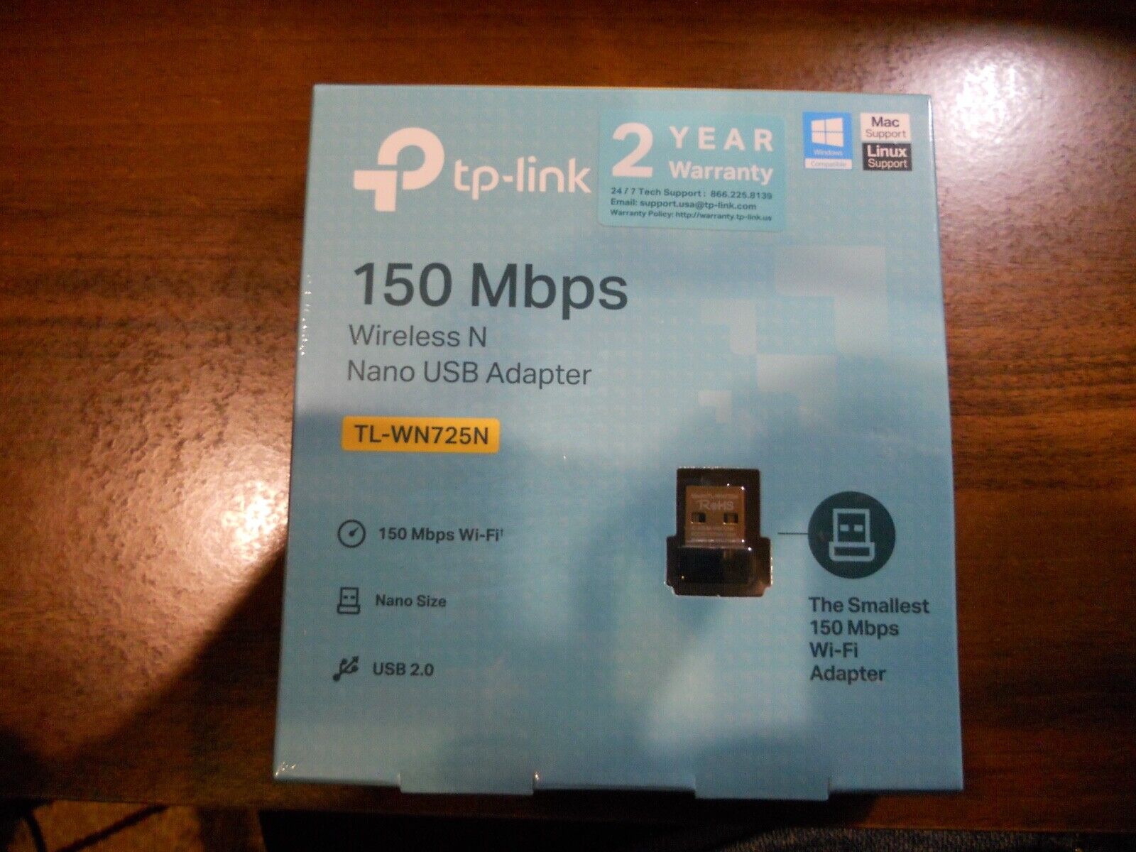 TP-Link TL-WN725N 150Mbps Wireless N USB MINI Adapter NEW BOXED