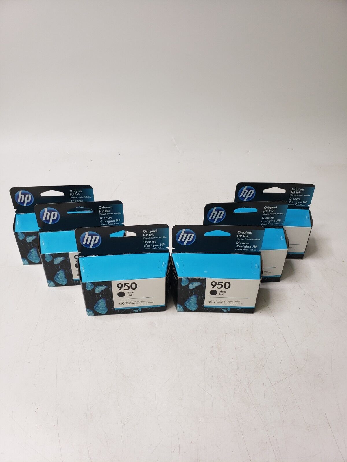 Lot of 6 Genuine OEM HP 950 Black Ink Cartridge CN049AN