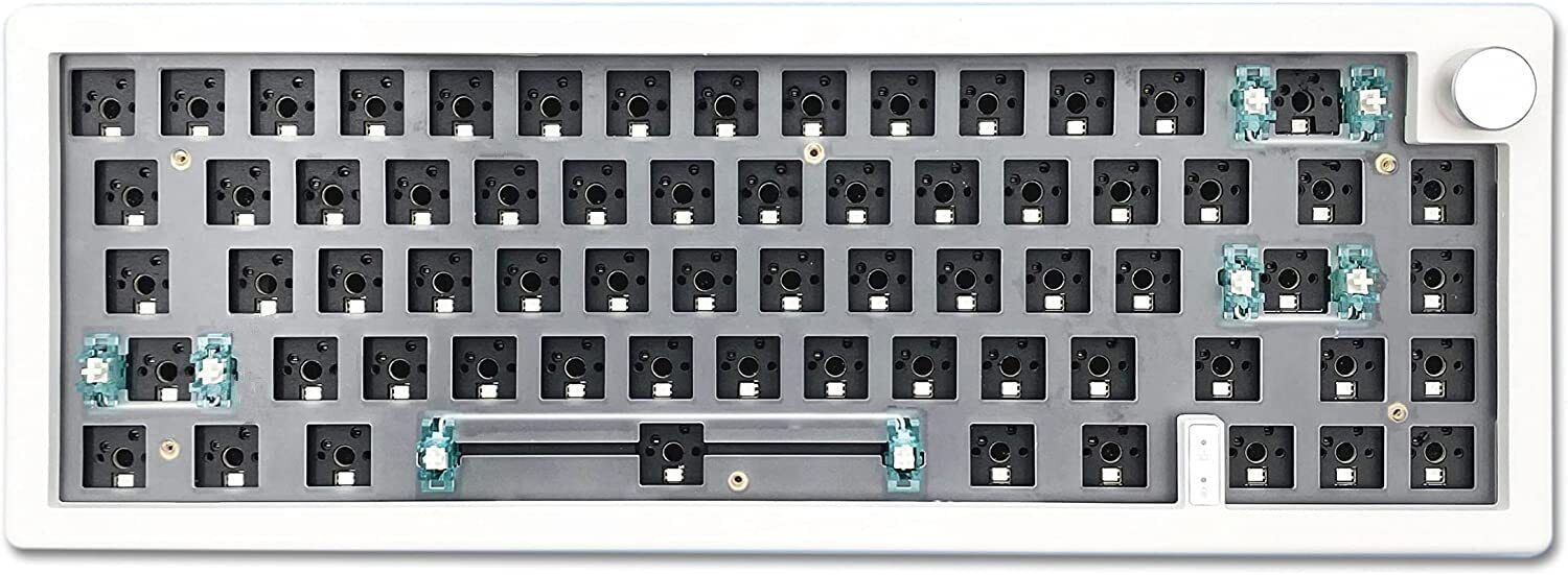 GMK67-65% Keyboard Kit,Hot-Swappable Bluetooth 5.0/2.4G/Type-C Tri-Mode Wirel...