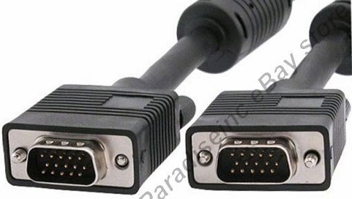 Lot10pk 15ft long SVGA/VGA Male-M Monitor/LCD/HDTV/Projector Cable/Cord{4xShield