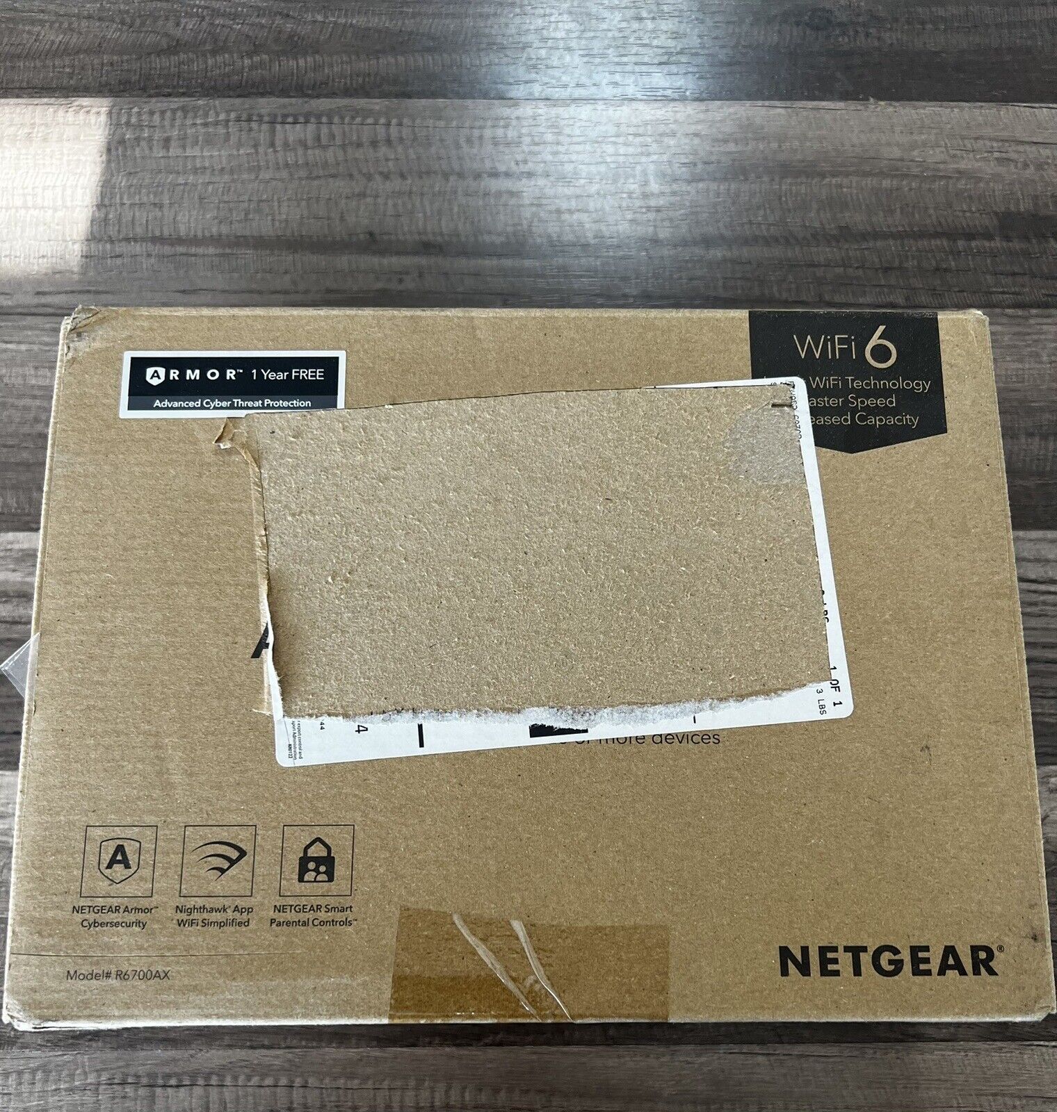 NETGEAR 4-Stream WiFi 6 Router (R6700AXS) R