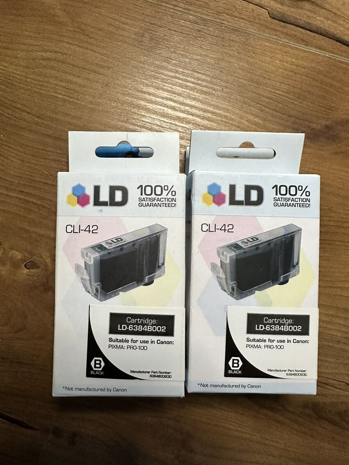 CLI-42 Black Ink Cartridges Replacements for Canon PIXMA PRO 100 (4 Pack)