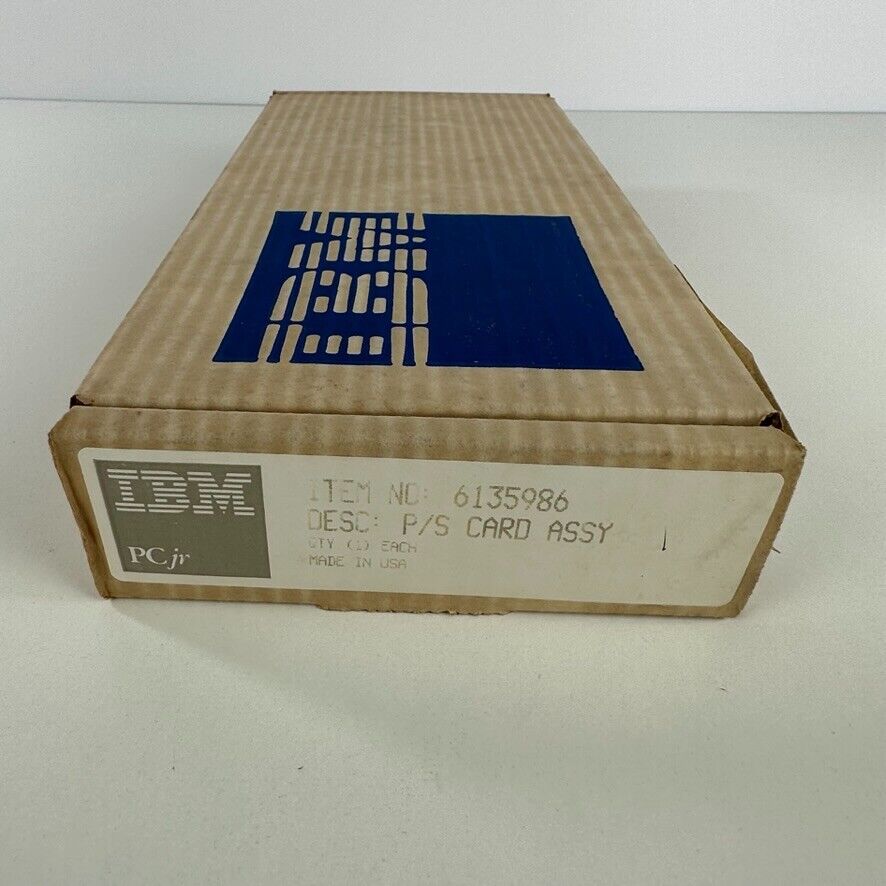 IBM PCjr P/S Card Assy 6135986 Power Board 6364 Vintage Original packaging/box