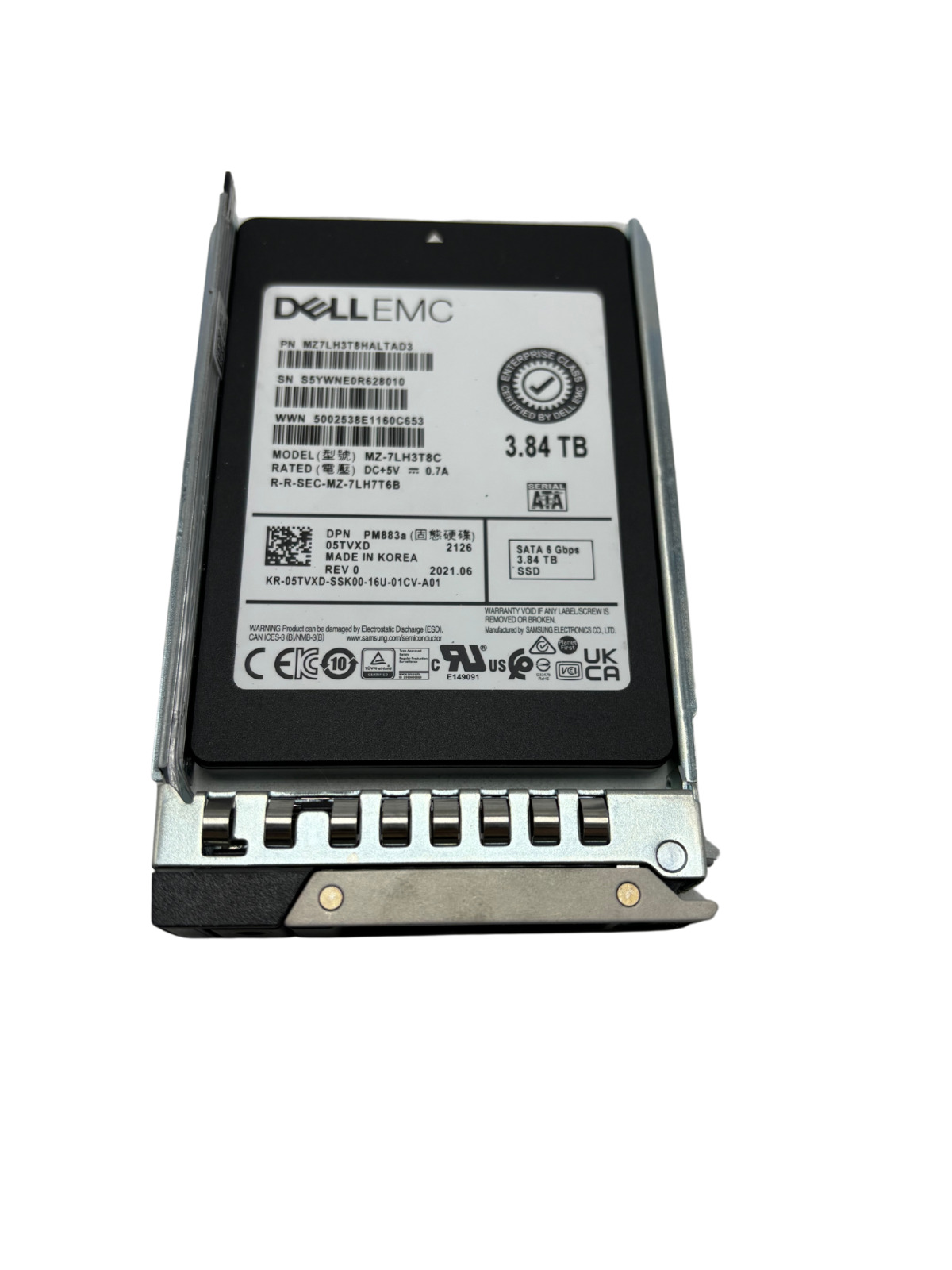 Dell 5TVXD 3.84TB 6G SATA RI 2.5