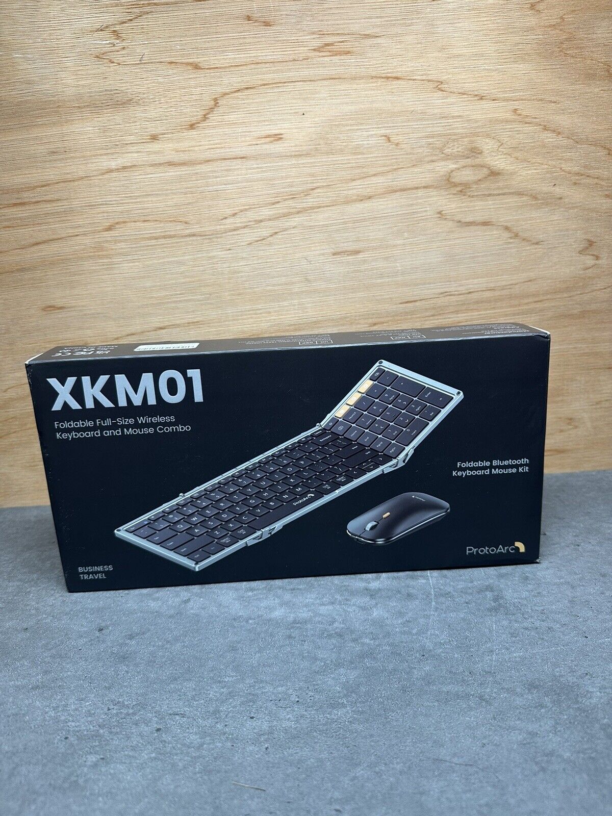 ProtoArc XKM01 Tri-Fold Bluetooth Keyboard and Mouse Combo Read Description