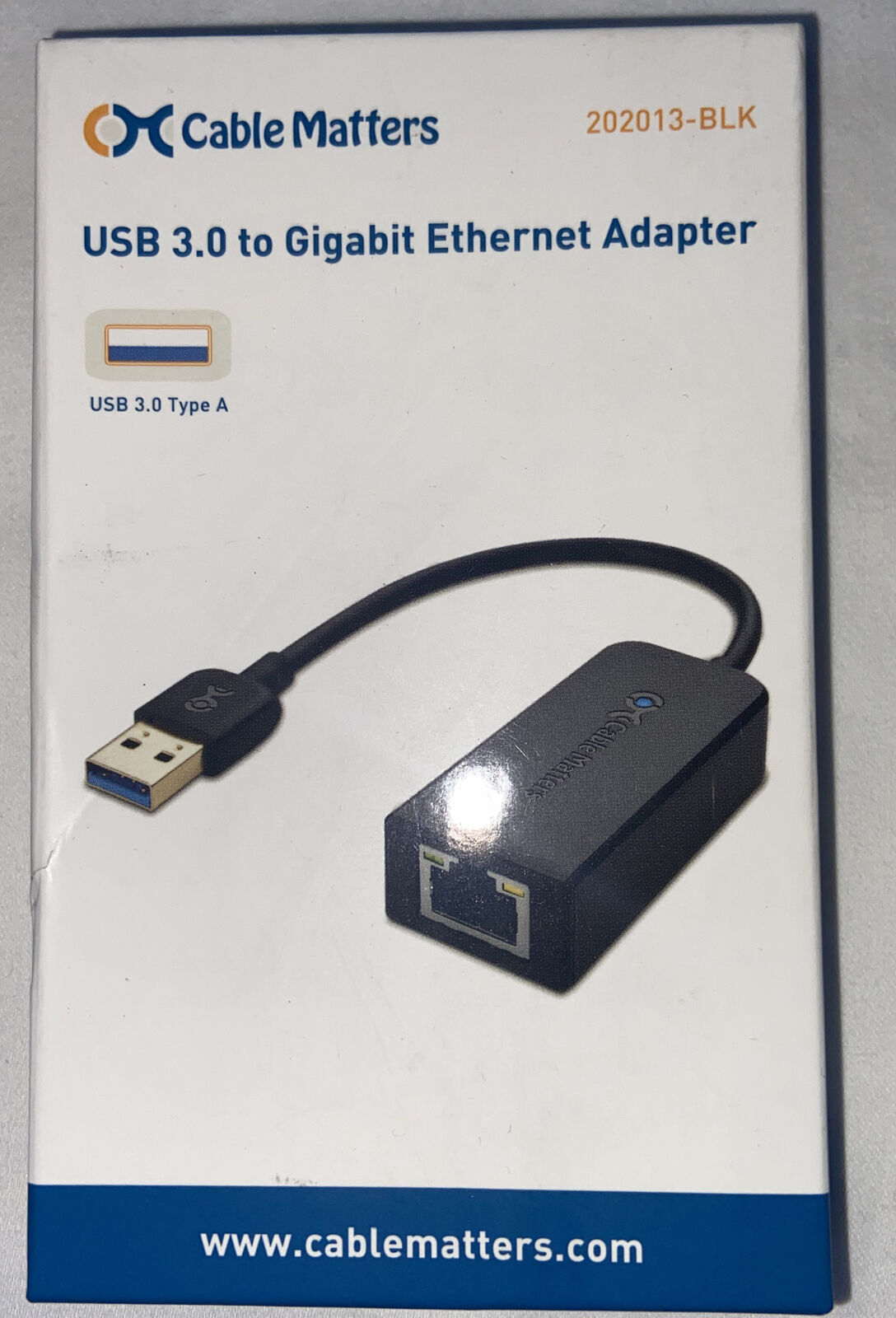 USA Cable Matters 202013-BLK USB 3.0 to Gigabit Ethernet Adapter New