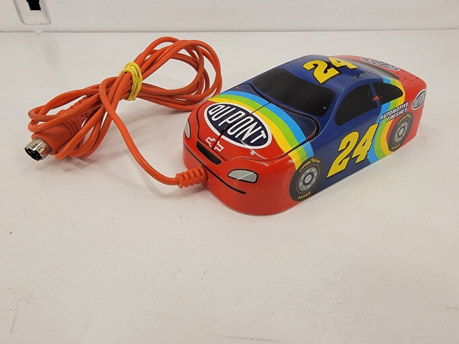 HiRev 9N1 Jeff Gordon 24 NASCAR PS/2 Vintage Computer Mouse- TESTED WORKS
