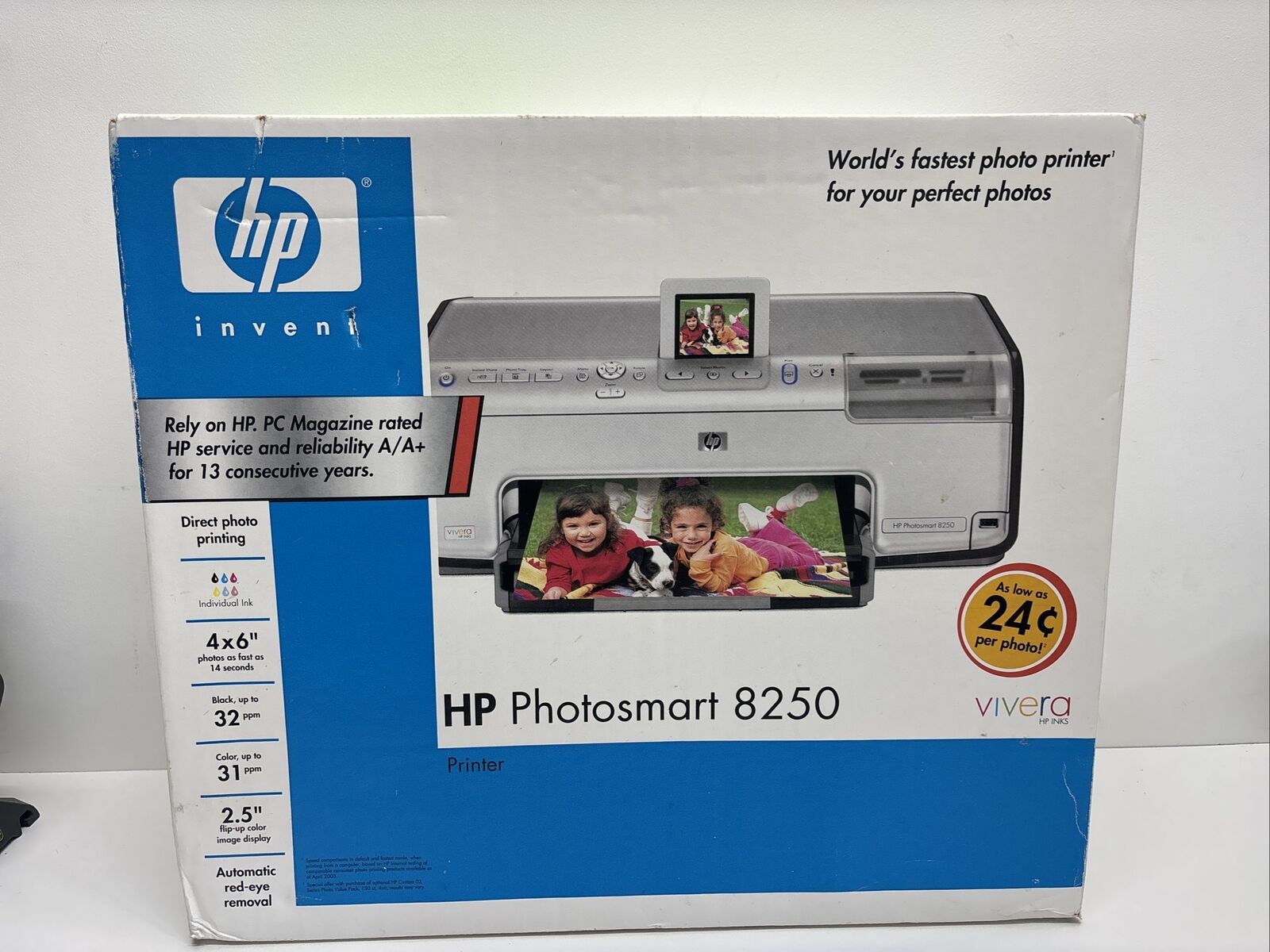 NEW HP Invent Hewlett Packard Photosmart 8250 Printer