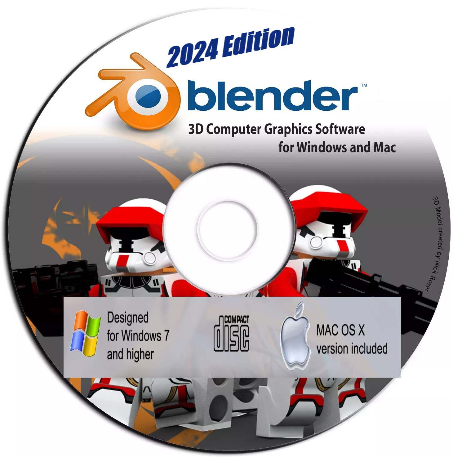 Blender 2024 3D Graphic Design PRO Software CD  Animation & Video Game Creation