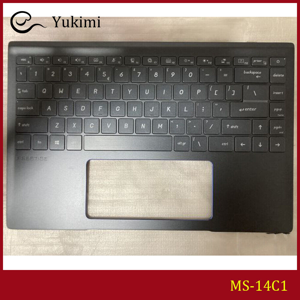 MS-14C1 FOR MSI Prestige 14 P14 Black C Shell Cover Upper Palmrest Keyboard