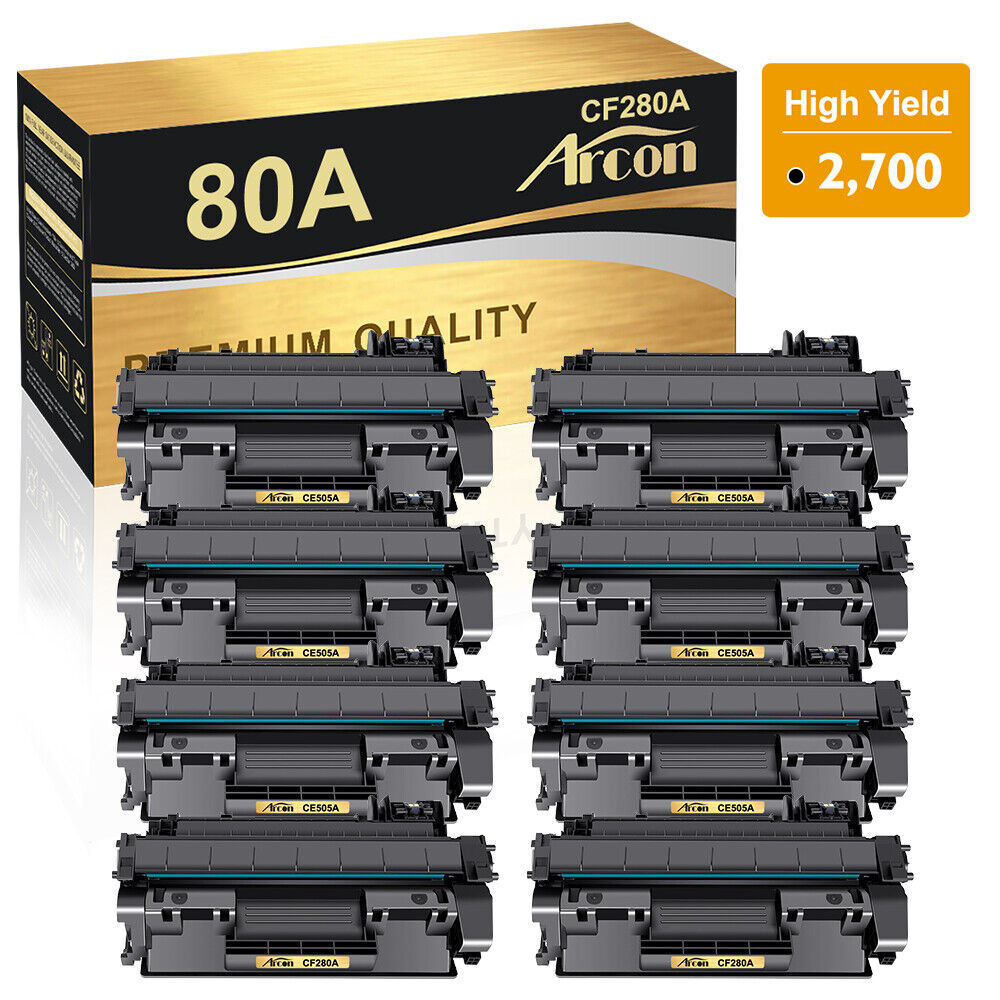Black CF280A 80A Toner Cartridge for HP LaserJet Pro 400 M401dn M401n M425dw LOT