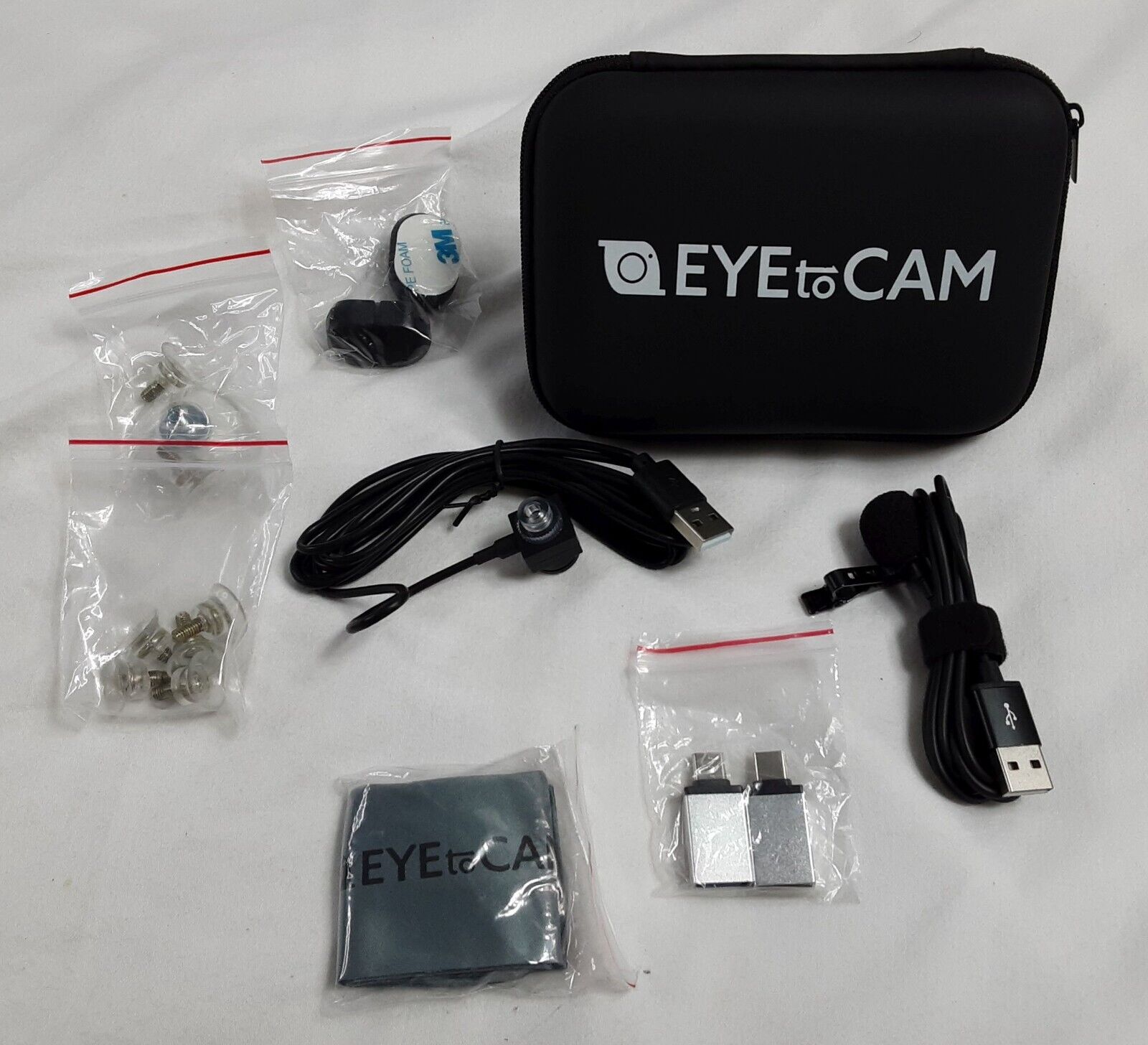 New, Black EYE TO CAM 1080P 5 MP Web Cam w/Microphone
