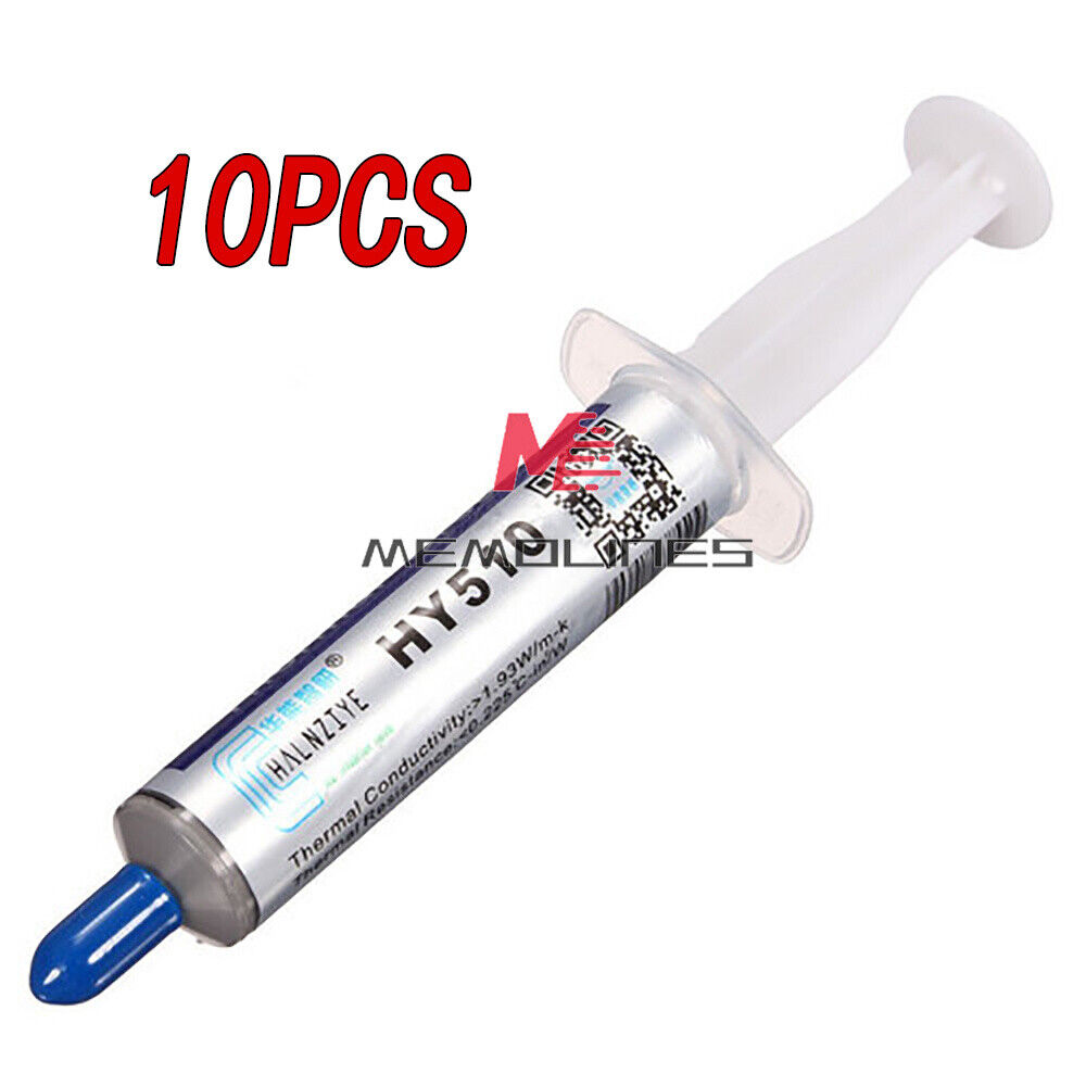 10PCS HY510 30g Grey Thermal Conductive Grease Paste For GPU CPU Chipset Cooling