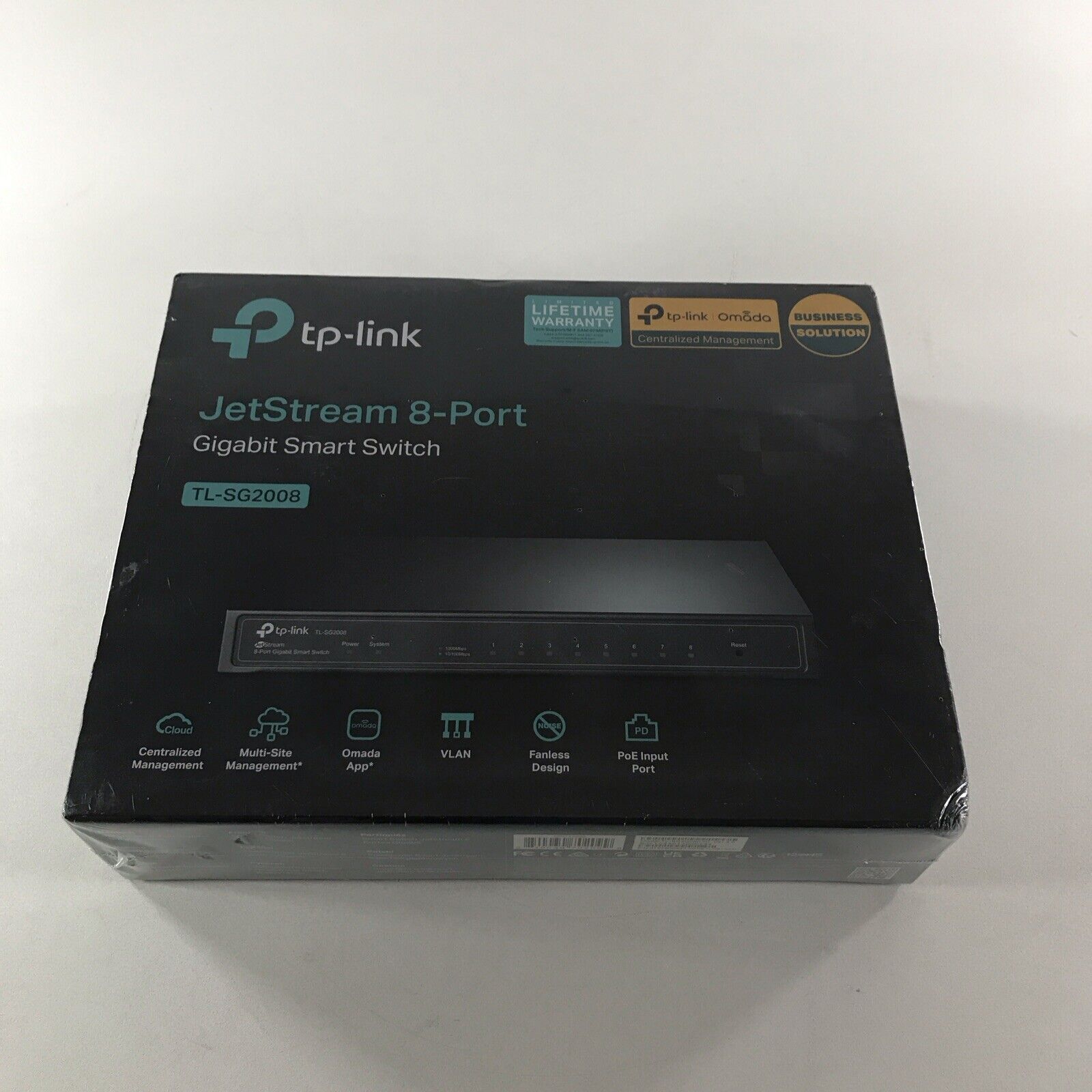 TP-LINK TL-SG2008 8-port Pure-Gigabit Desktop Smart Switch - SEALED