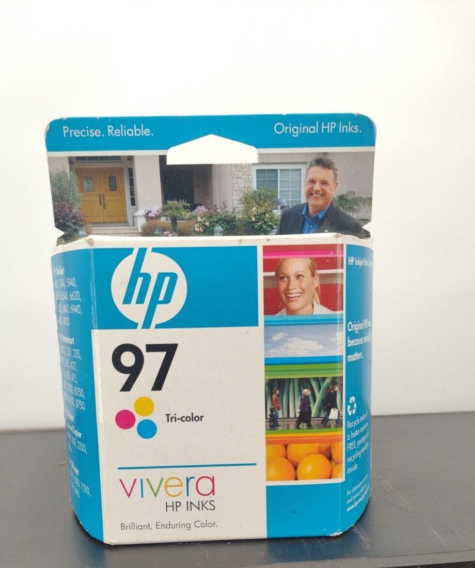 HP 97 Tricolor Ink Cartridge Vivera Expired 2009 / NEW SEALED