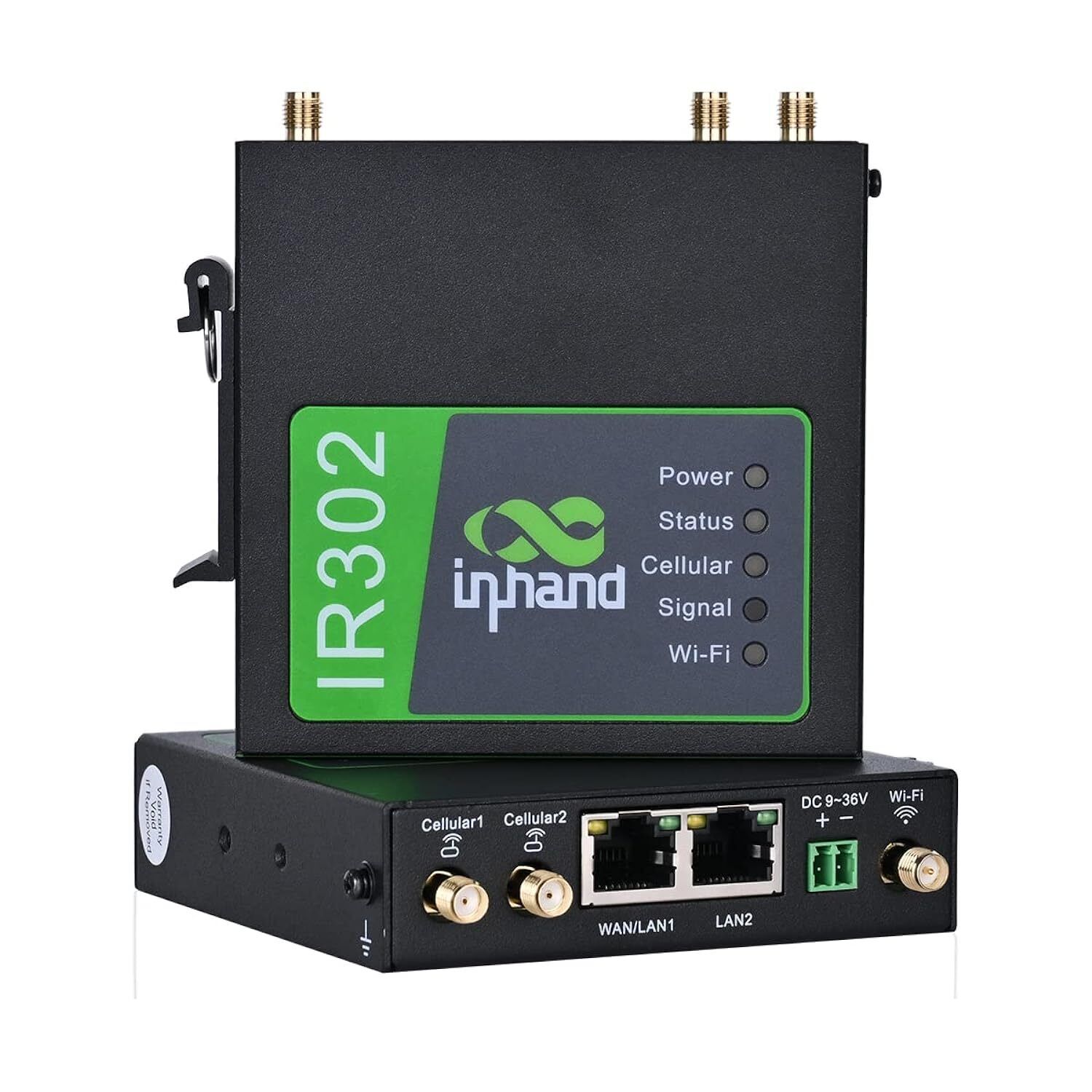 Inhand Networks Ir302 Industrial Iot Lte 4G Vpn Router,Lte Cat 4+ Wi-Fi, Dual