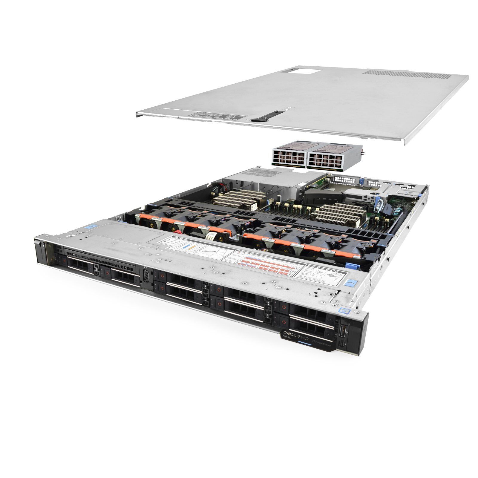 Dell PowerEdge R640 Server 2x Silver 4114 2.20Ghz 20-Core 288GB 8x 1TB 12G H740P