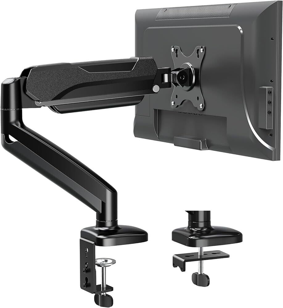 Mountup Premium single Monitor Stand, Adjustable arm stand with Clamp