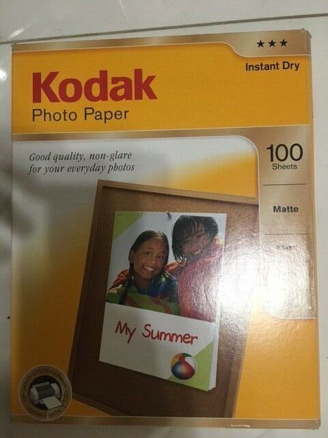 KODAK PREMIUM PHOTO PAPER GLOSS 25 SHEETS 8 1/2 x 11 - 48 Lb. New 