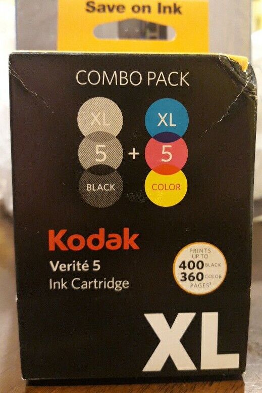 Kodak Verite 5 XL Combo Pack Ink Cartridges - Black & Color 