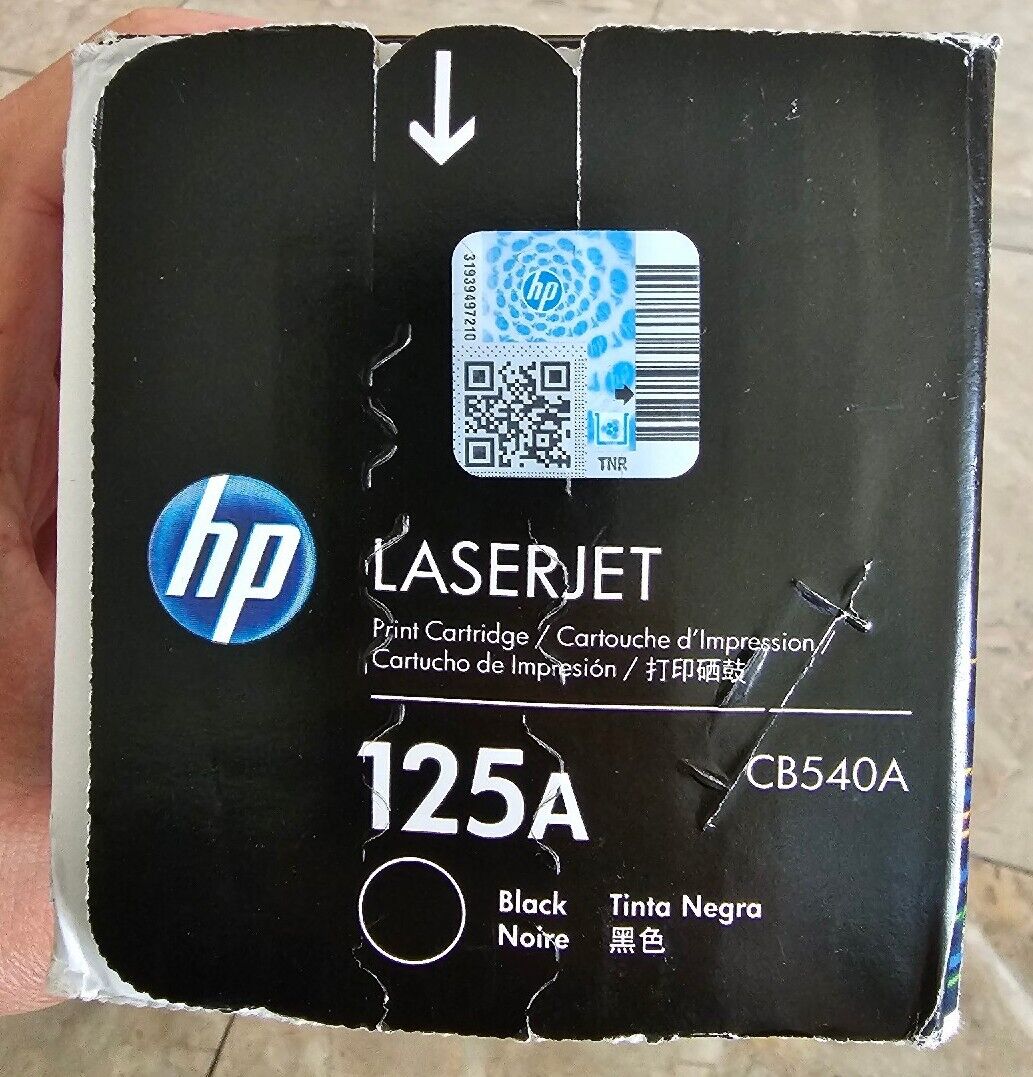 NOS Genuine HP LaserJet 125A Black Toner Print Cartridge Refill | CB540A