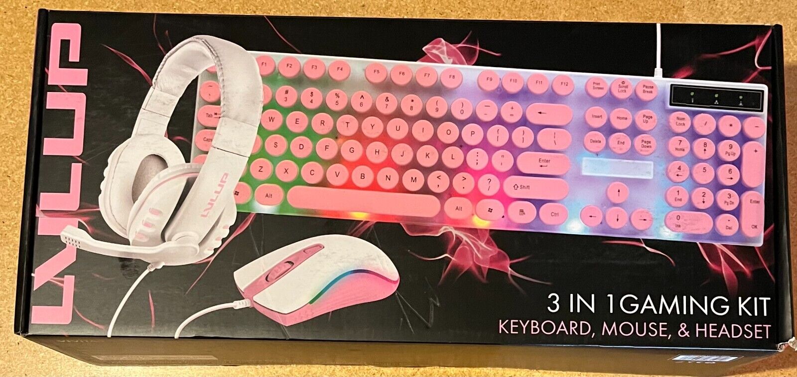 LVLUP  3 in 1 Gaming Kit (Keyboard, Mouse, Headset)