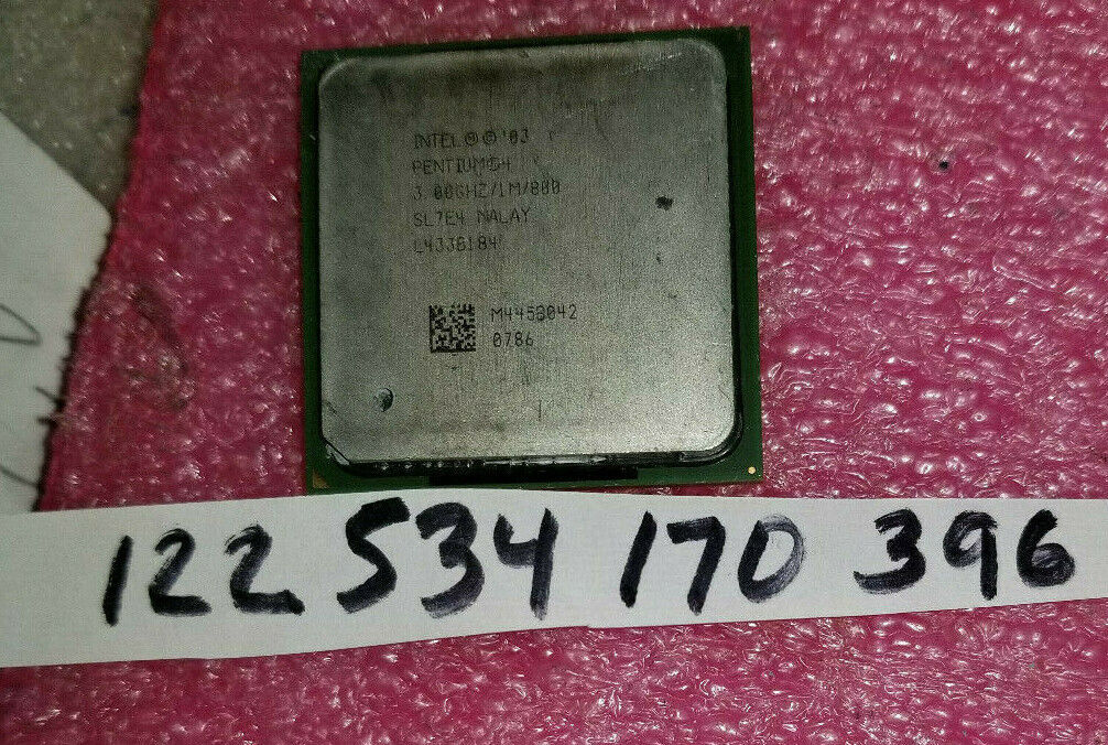 Intel P4 SL7E4 Processor 3.0GHz / 1M / 800MHz Pentium 4 Socket P4 478 CPU