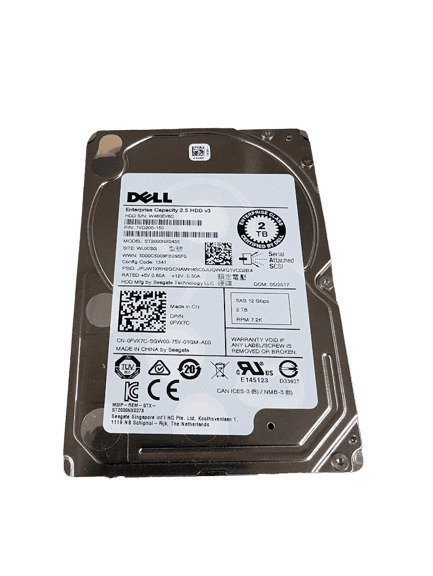 Dell FVX7C 2TB 7.2K 12Gbps SAS 2.5