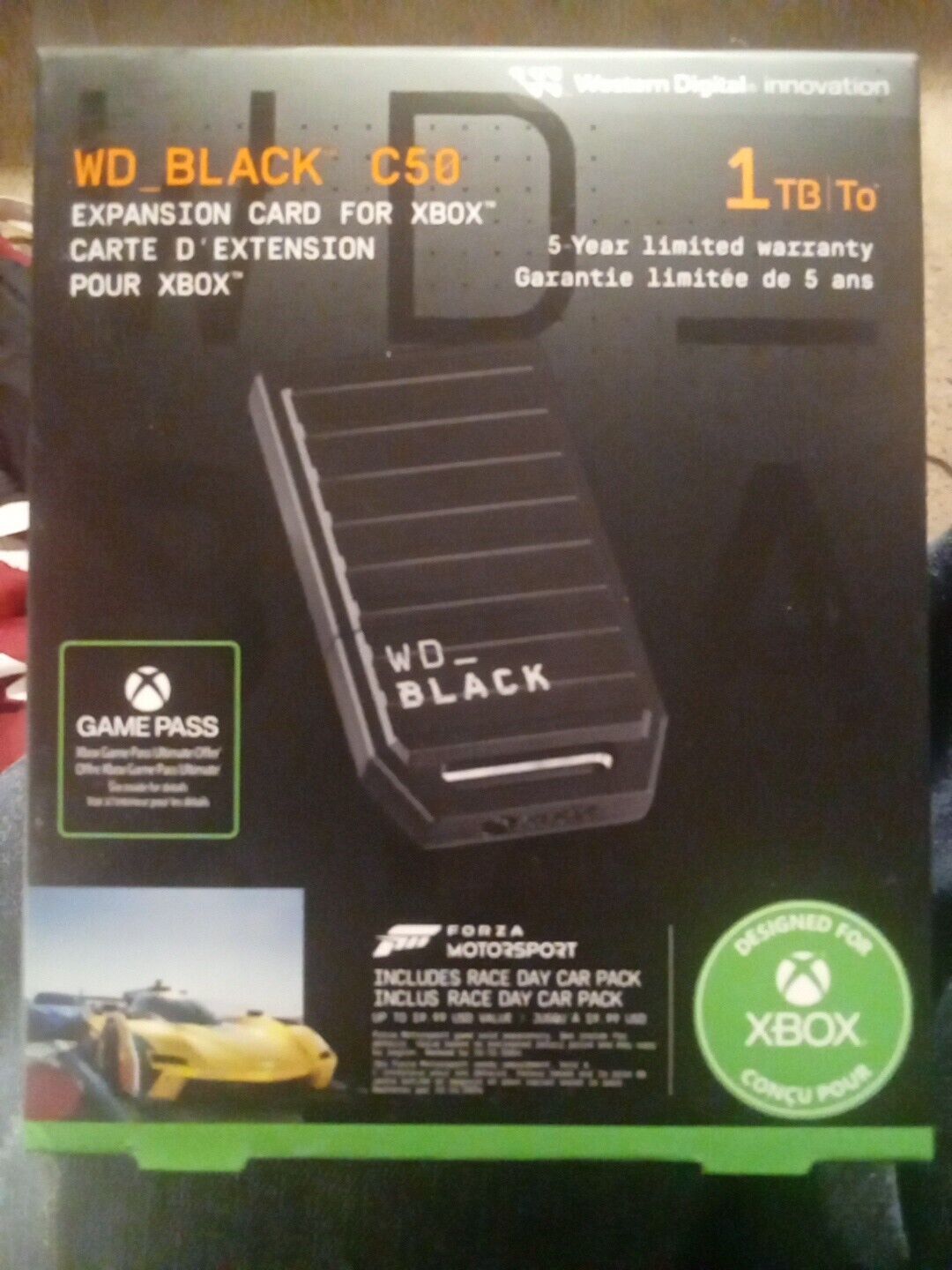New Western Digital WD_Black C50 1TB Expansion Card WDBMPH0010BNC for Xbox