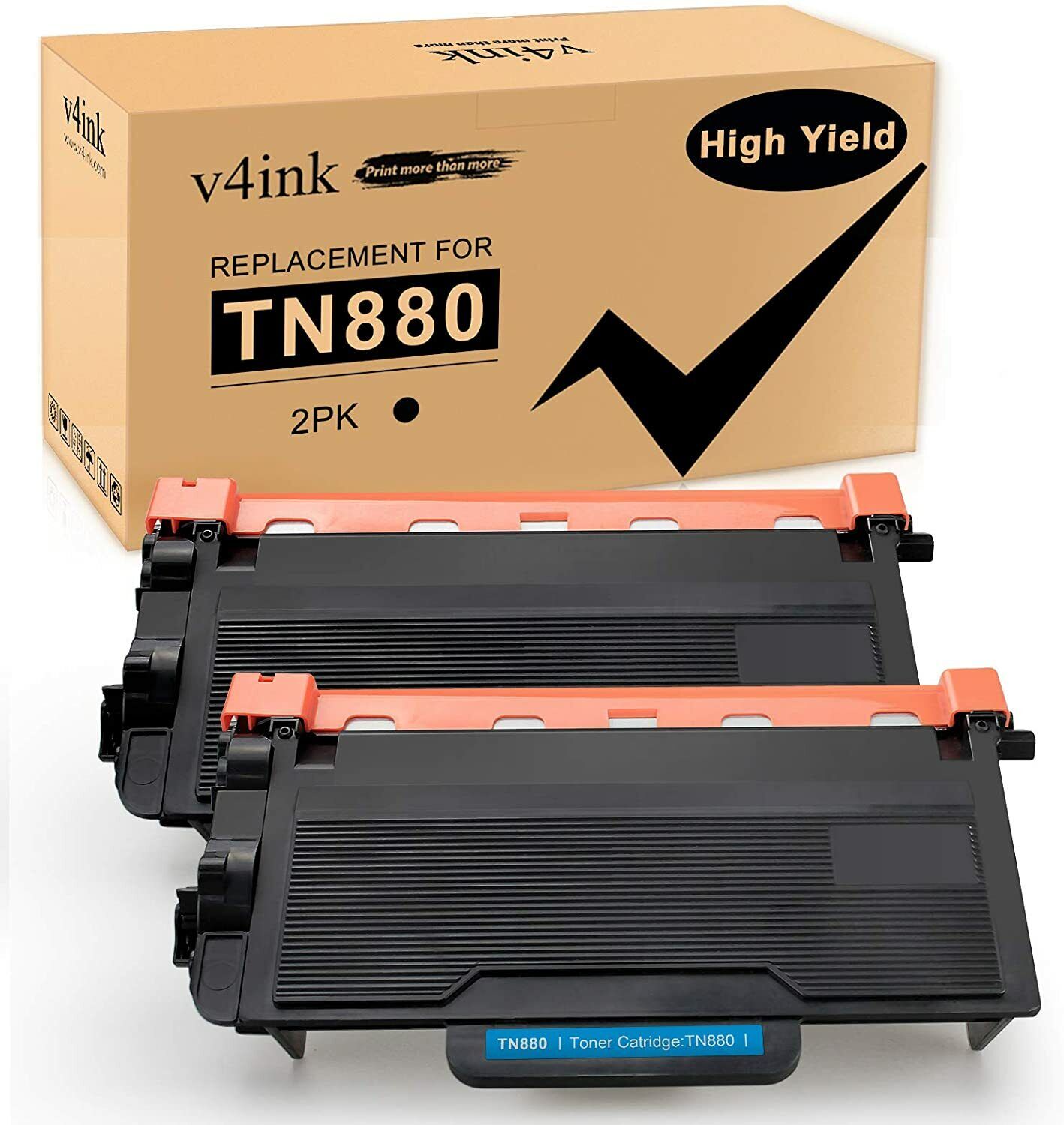 2PK V4INK TN880 High Yield Toner Cartridge For Brother HL-L6200DW MFC-L5800DW