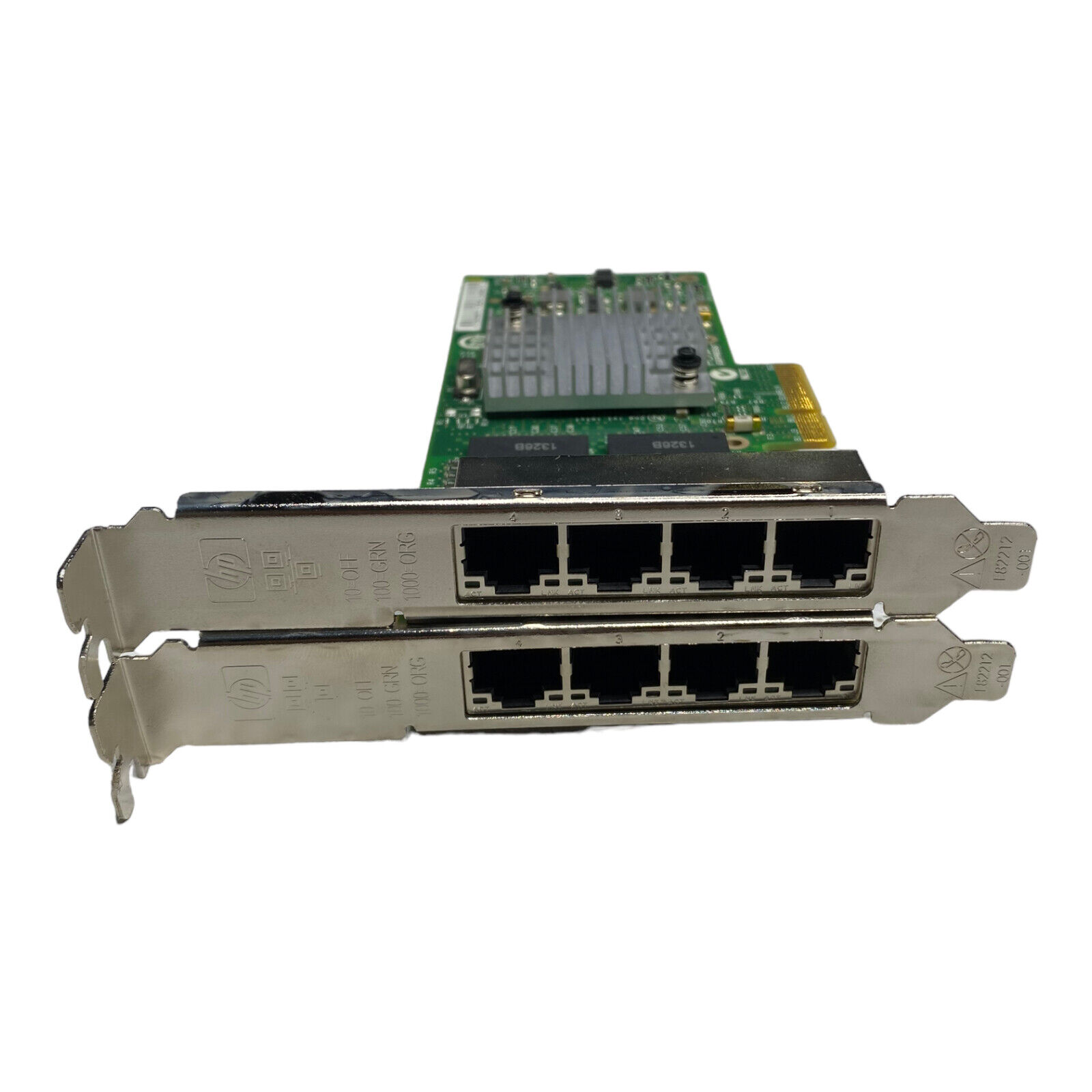 Set of 2 HP NC365T 4 Port PCIe Ethernet Server Adapter